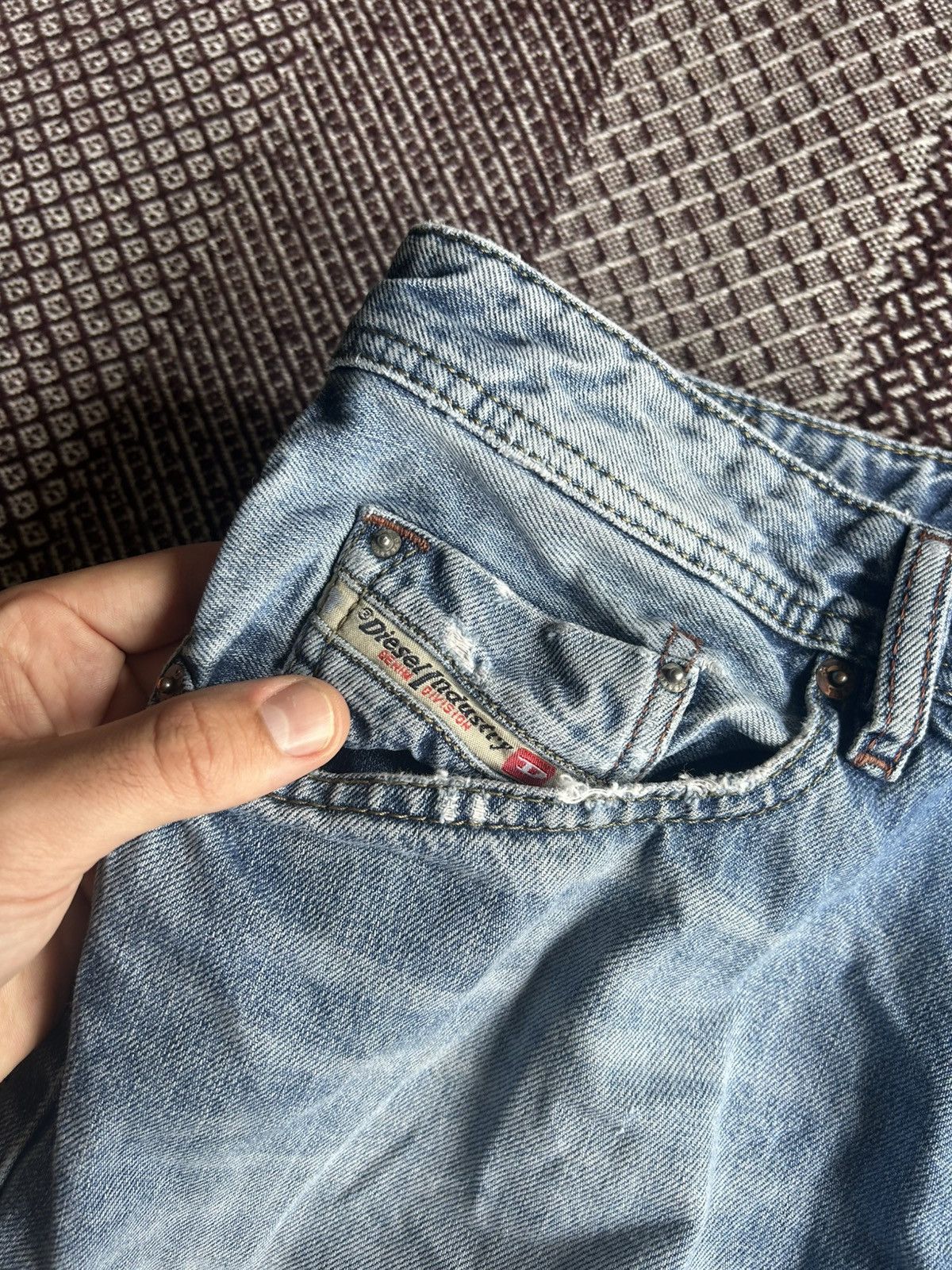 Vintage Vintage Diesel Waykee Denim Jeans Distressed Faded Thrashed Size US 32 / EU 48 - 7 Thumbnail
