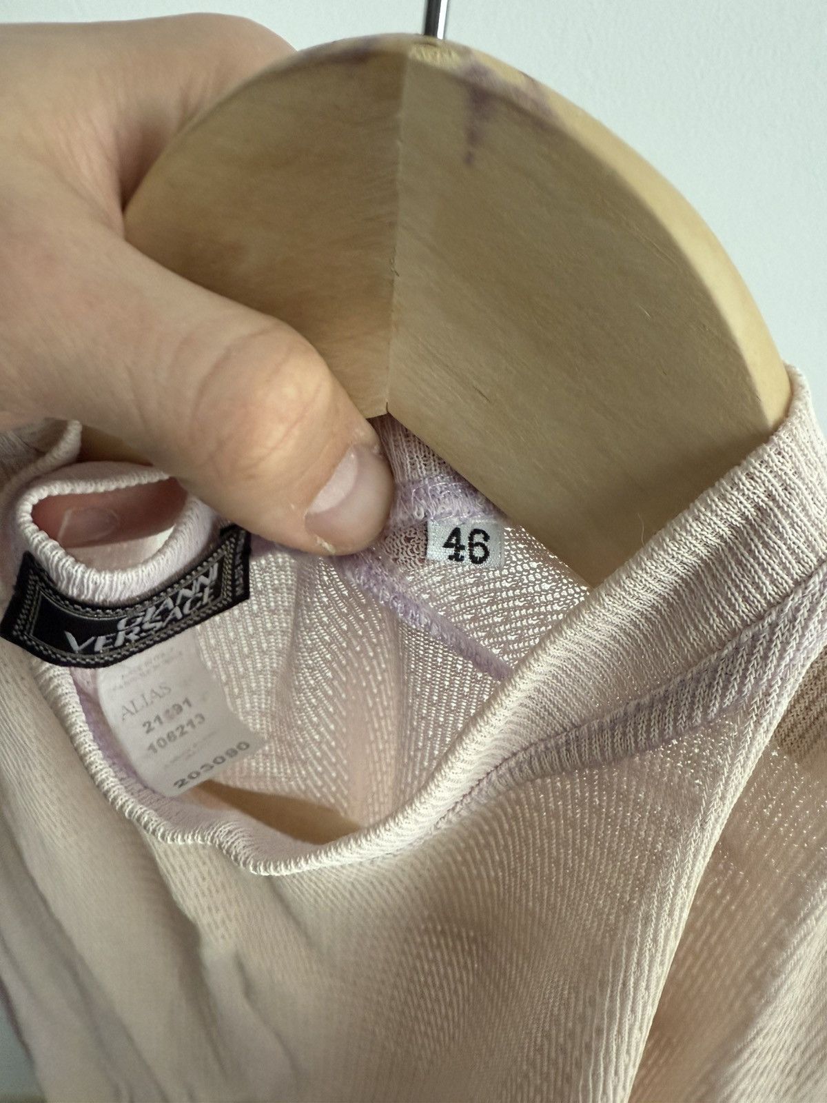 Versace Archive 80-90s Gianni Versace Mesh Top T-Shirt Size S-M Size US S / EU 44-46 / 1 - 7 Thumbnail