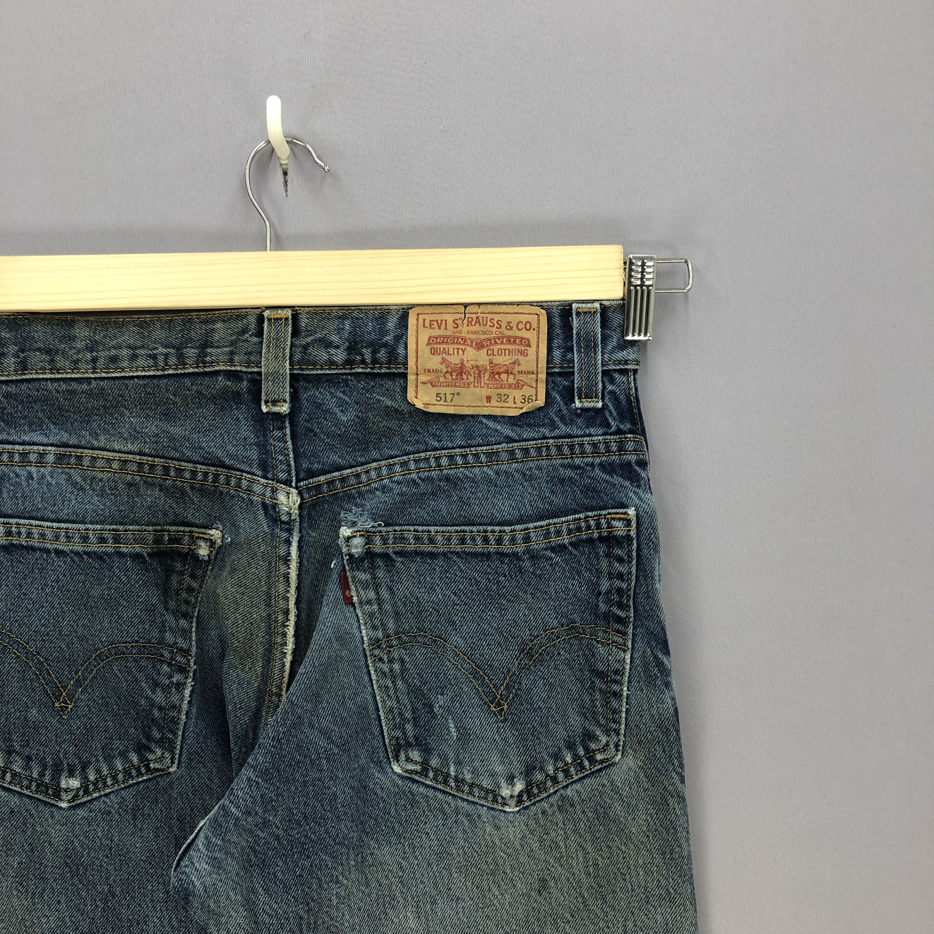 Levi's Vintage Y2K Levis 517 Jeans Levi's Bootcut Flare Denim Size US 32 / EU 48 - 5 Thumbnail