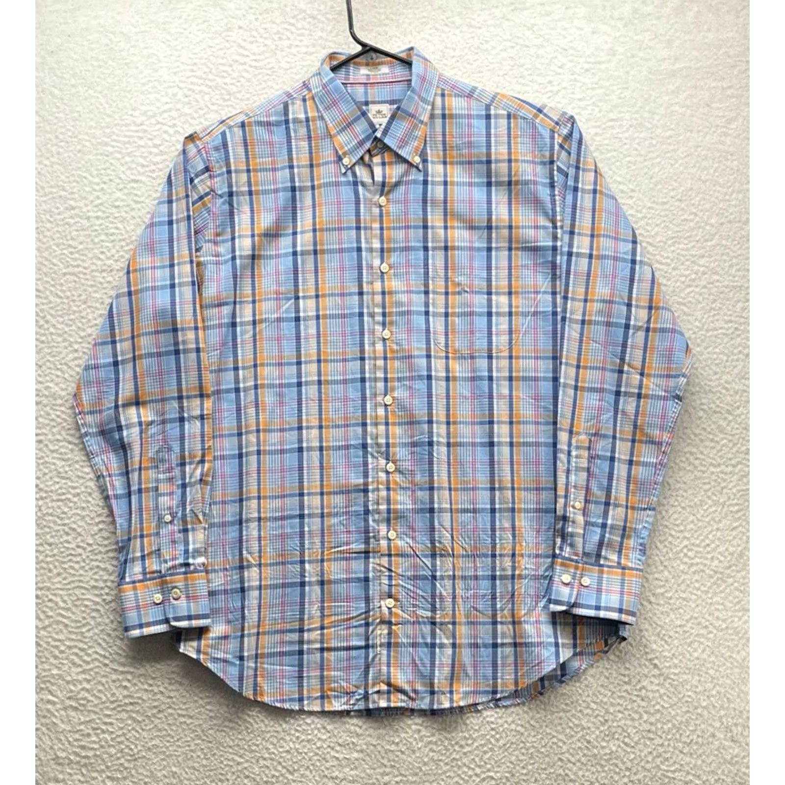 Peter Millar Peter Millar Shirt Mens L Multicolor Plaid Cotton Button-Up Preppy Casual Business Size US L / EU 52-54 / 3 - 2 Thumbnail