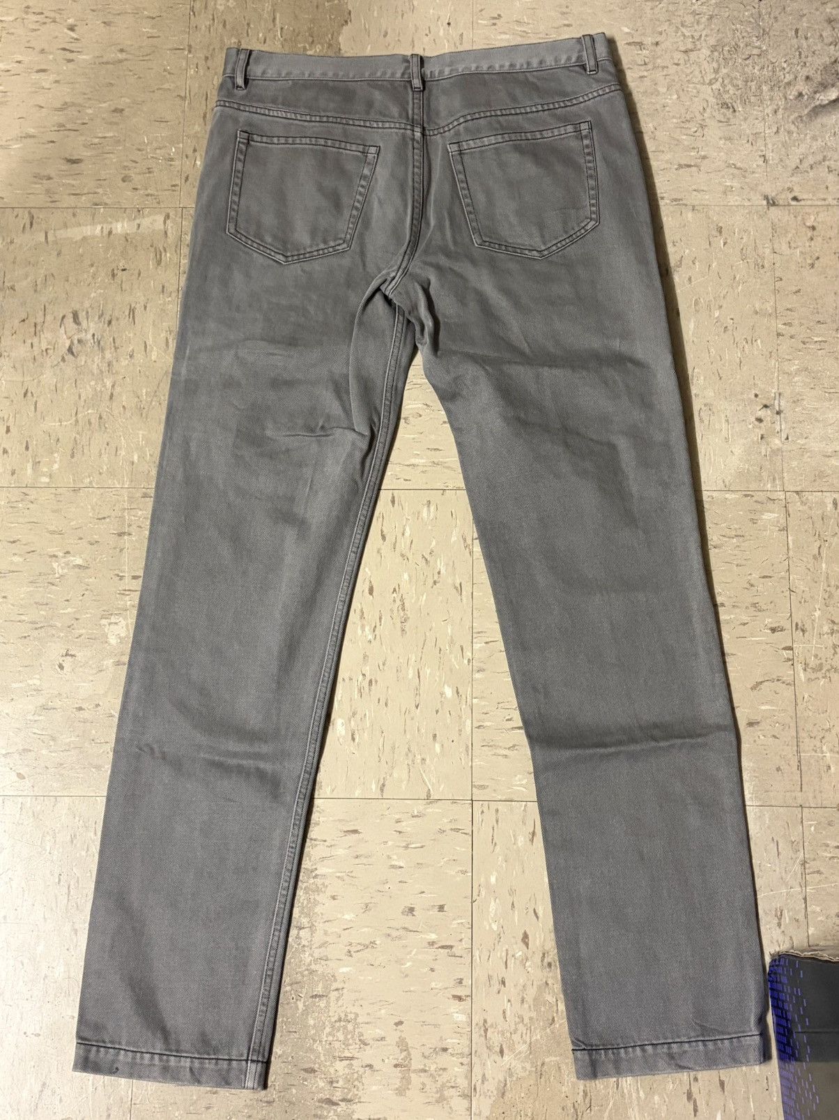 Revenge Revenge Embroidered Arch Logo Grey Denim Jeans SAMPLE Size US 30 / EU 46 - 4 Thumbnail