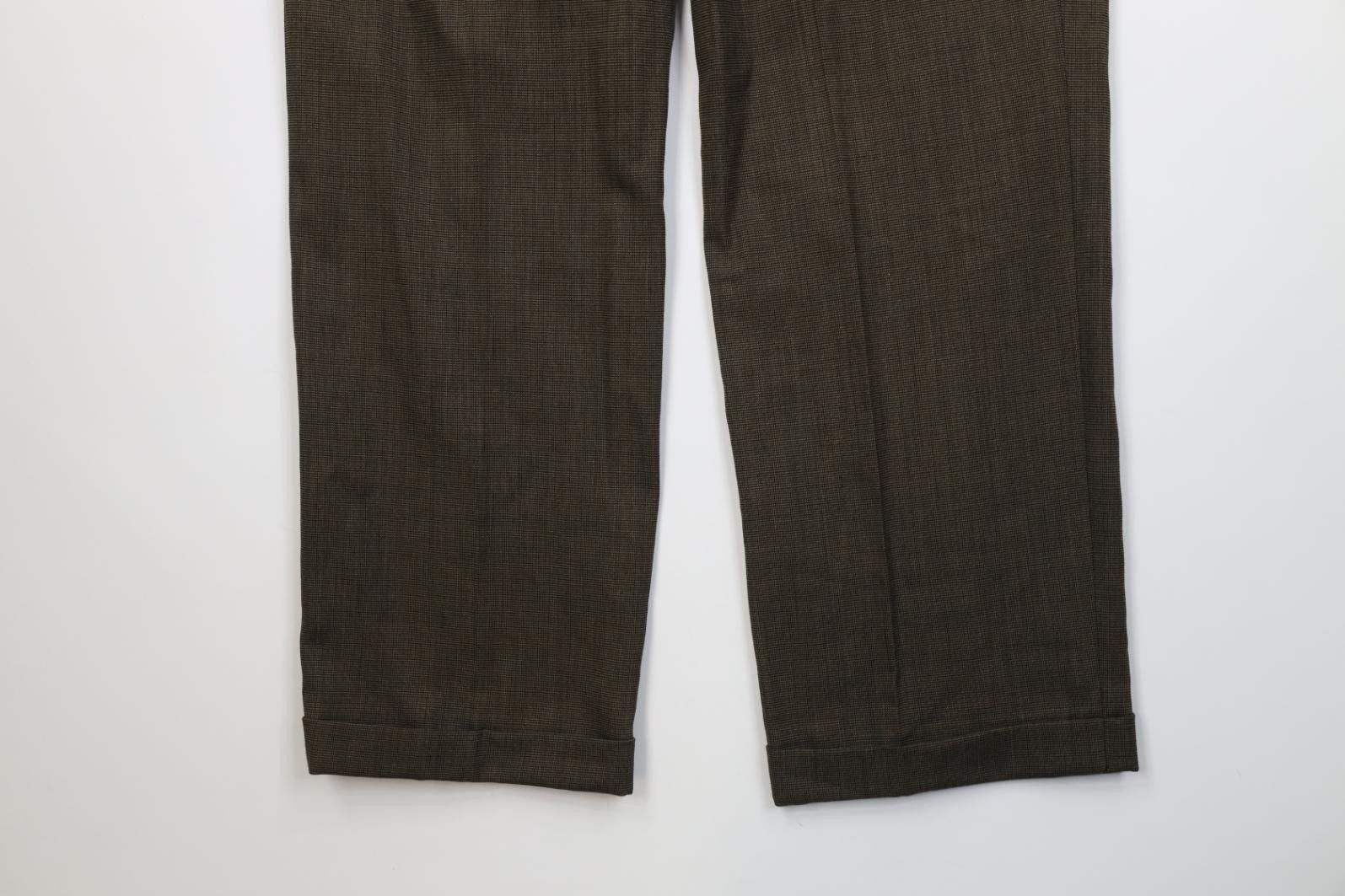 Vintage Vintage 90s Streetwear Pleated Wide Leg Chino Pants Brown Size US 38 / EU 54 - 13 Thumbnail