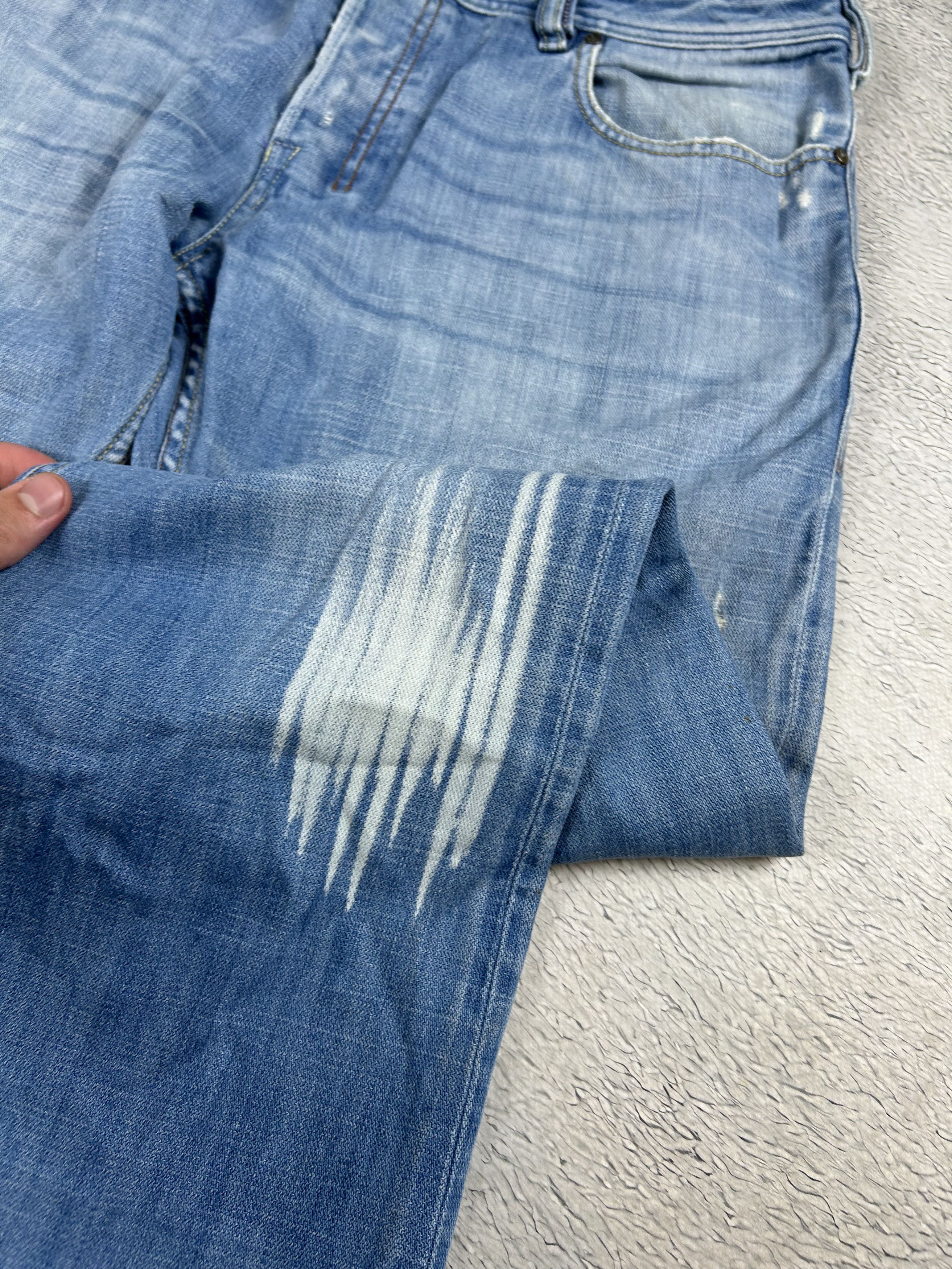 Diesel × Vintage Vintage DIESEL jeans Straight Riped Streetwear Men's Size US 36 / EU 52 - 9 Thumbnail