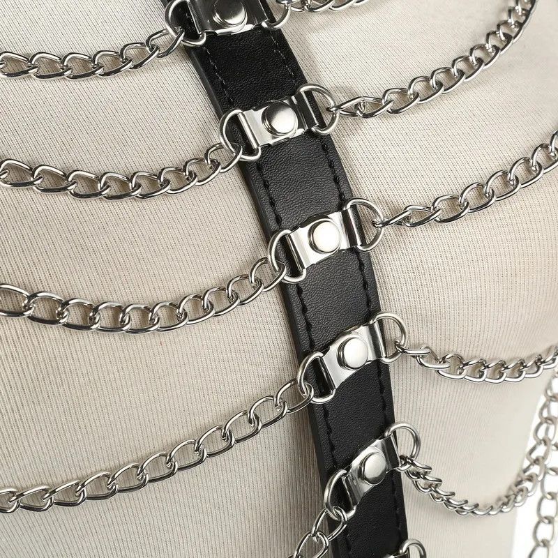 Jewelry Sexy Body Harness Chain Punk Goth Party Bodychain Size ONE SIZE - 3 Thumbnail
