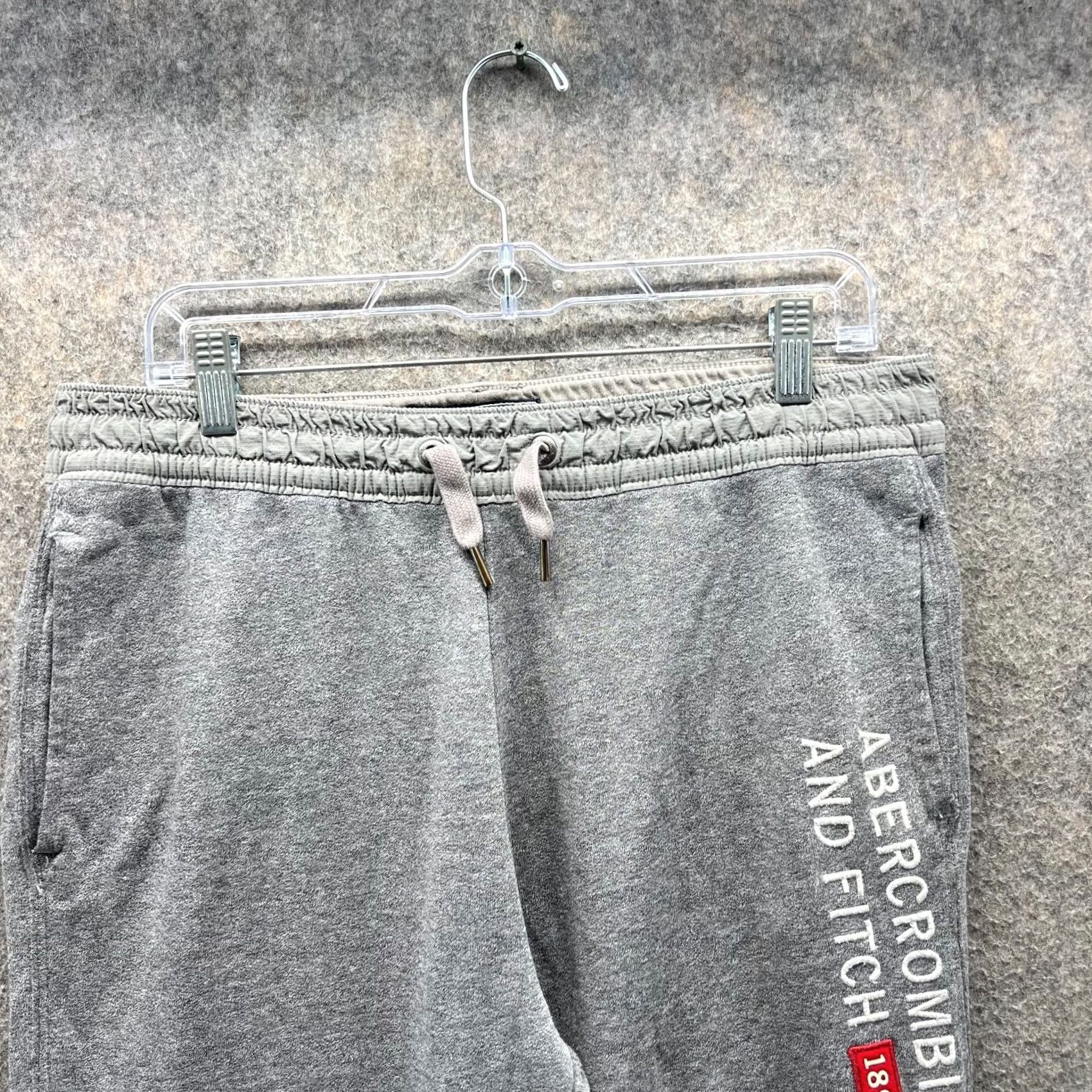 Abercrombie & Fitch Abercrombie & Fitch Sweatpants Women Medium Gray Bootcut Vtg Sweatpants, Regular Fit, 28in Inseam, Cotton, Fleece, 34in Waist, Gray, Ladies, 90s Style Size 32" / US 10 / IT 46 - 3 Thumbnail