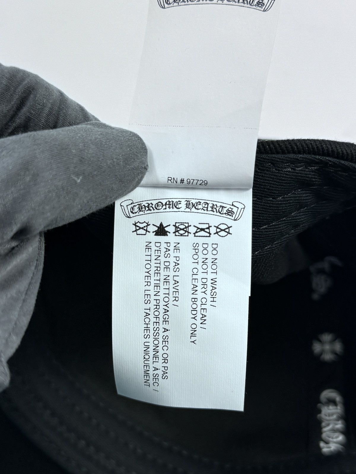 Chrome Hearts CHROME HEARTS EMBROIDERED BLACK CAP Size ONE SIZE - 7 Thumbnail