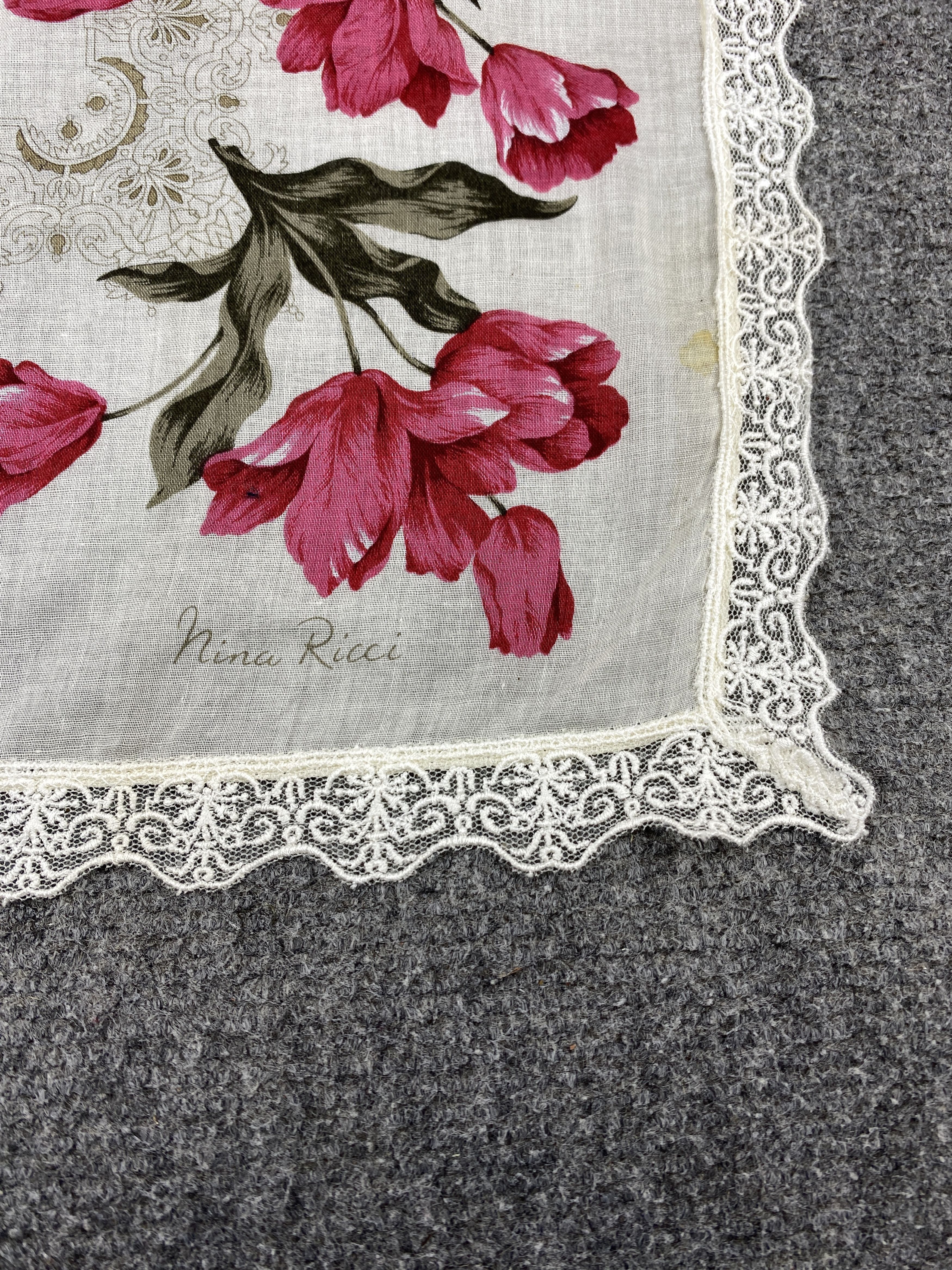 Other Vintage Nina Ricci Handkerchief / Neckerchief HKC1114 Size ONE SIZE - 6 Thumbnail