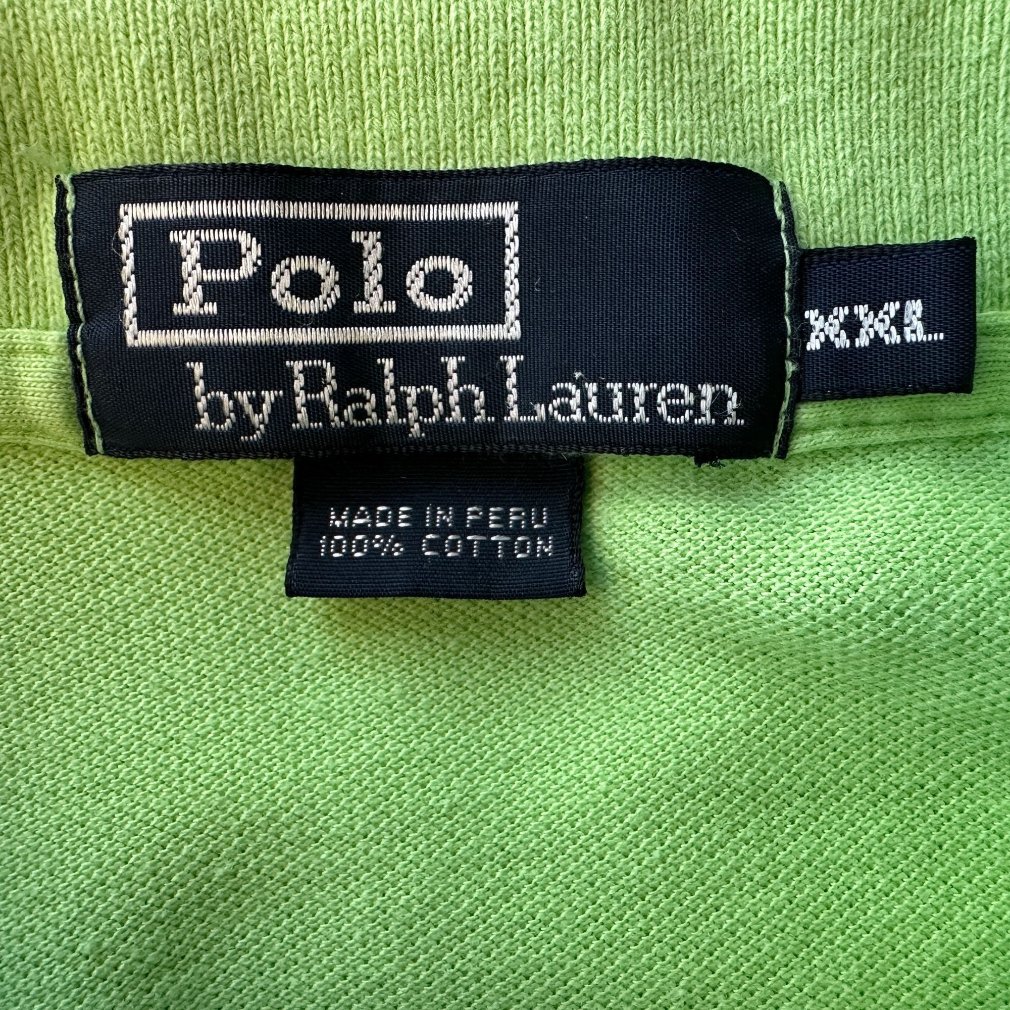 Polo Ralph Lauren Vintage Polo By Ralph Lauren Mens XXL Polo Shirt Lime Green Size US XXL / EU 58 / 5 - 4 Thumbnail