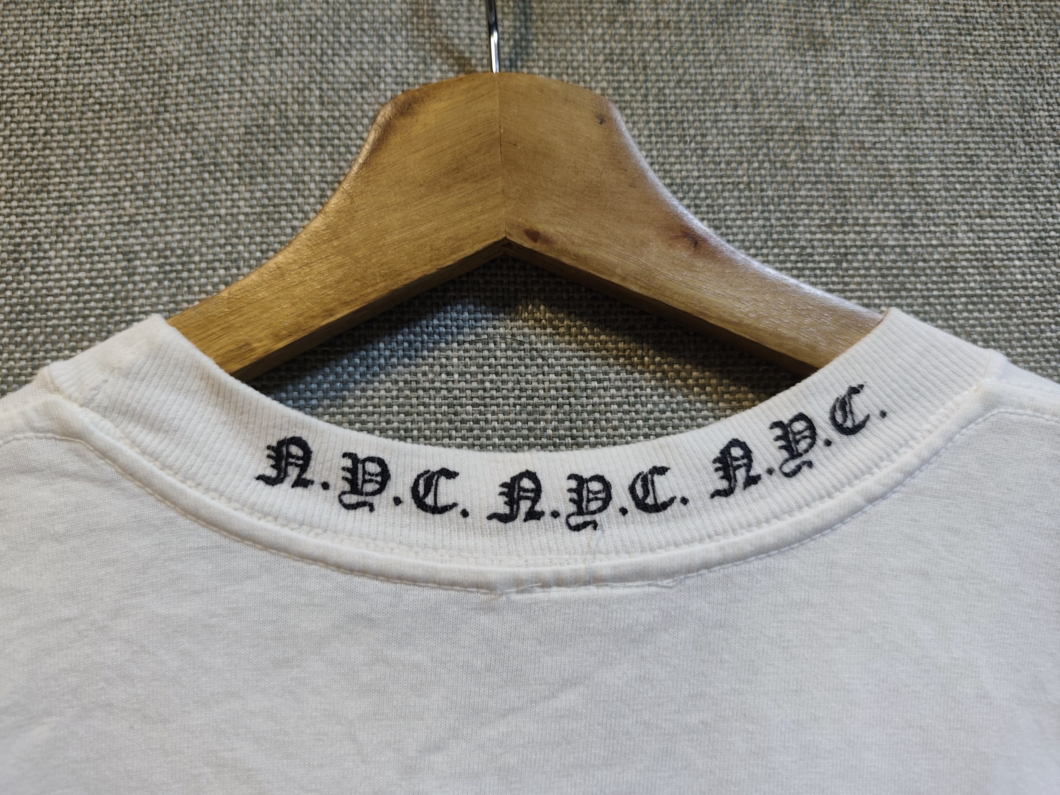 Chrome Hearts Vintage Chrome Hearts Vintage NYC Neck Logo Tee Size US M / EU 48-50 / 2 - 6 Thumbnail