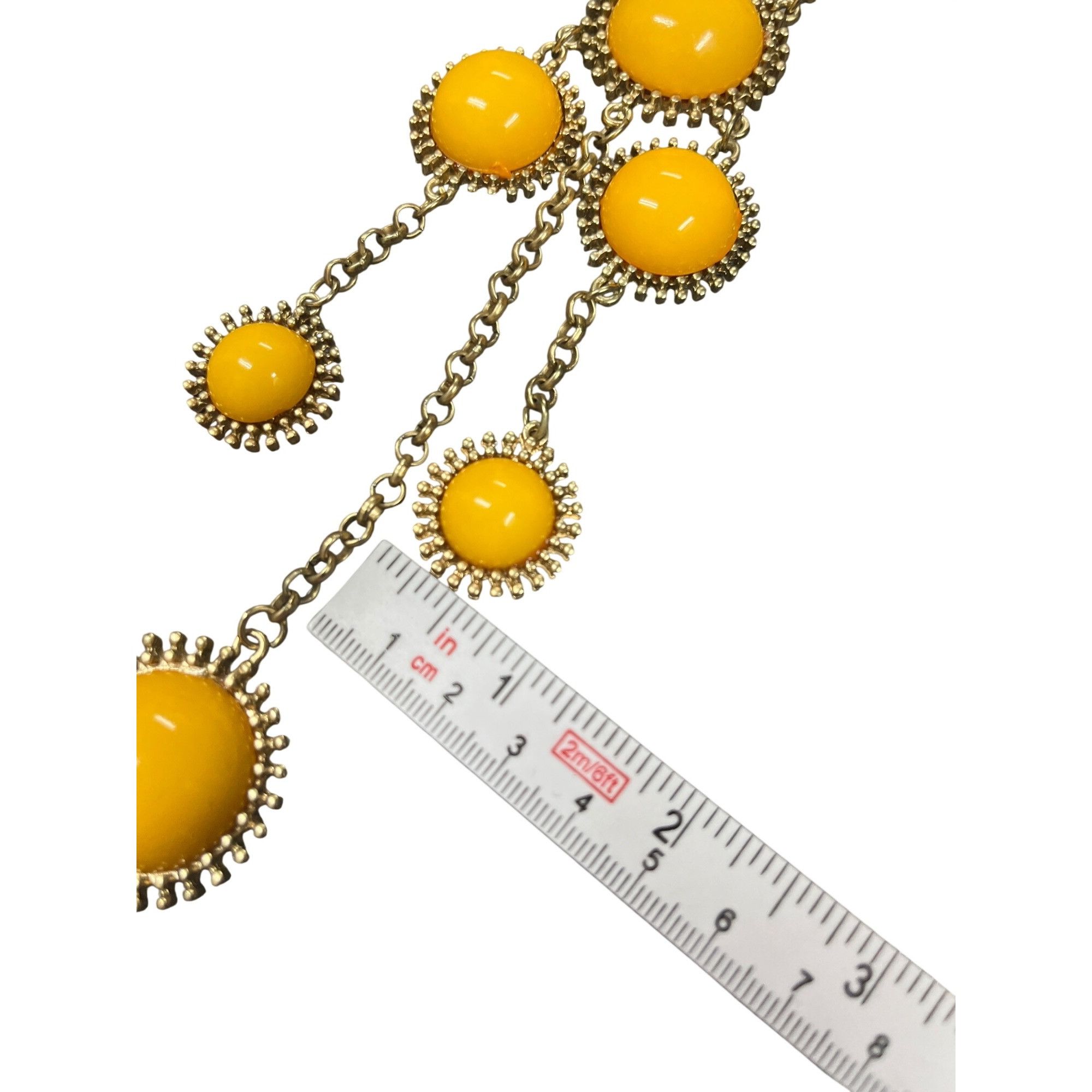 Coldwater Creek Coldwater Creek women's gold plated yellow beaded fashion ne Size ONE SIZE - 8 Thumbnail