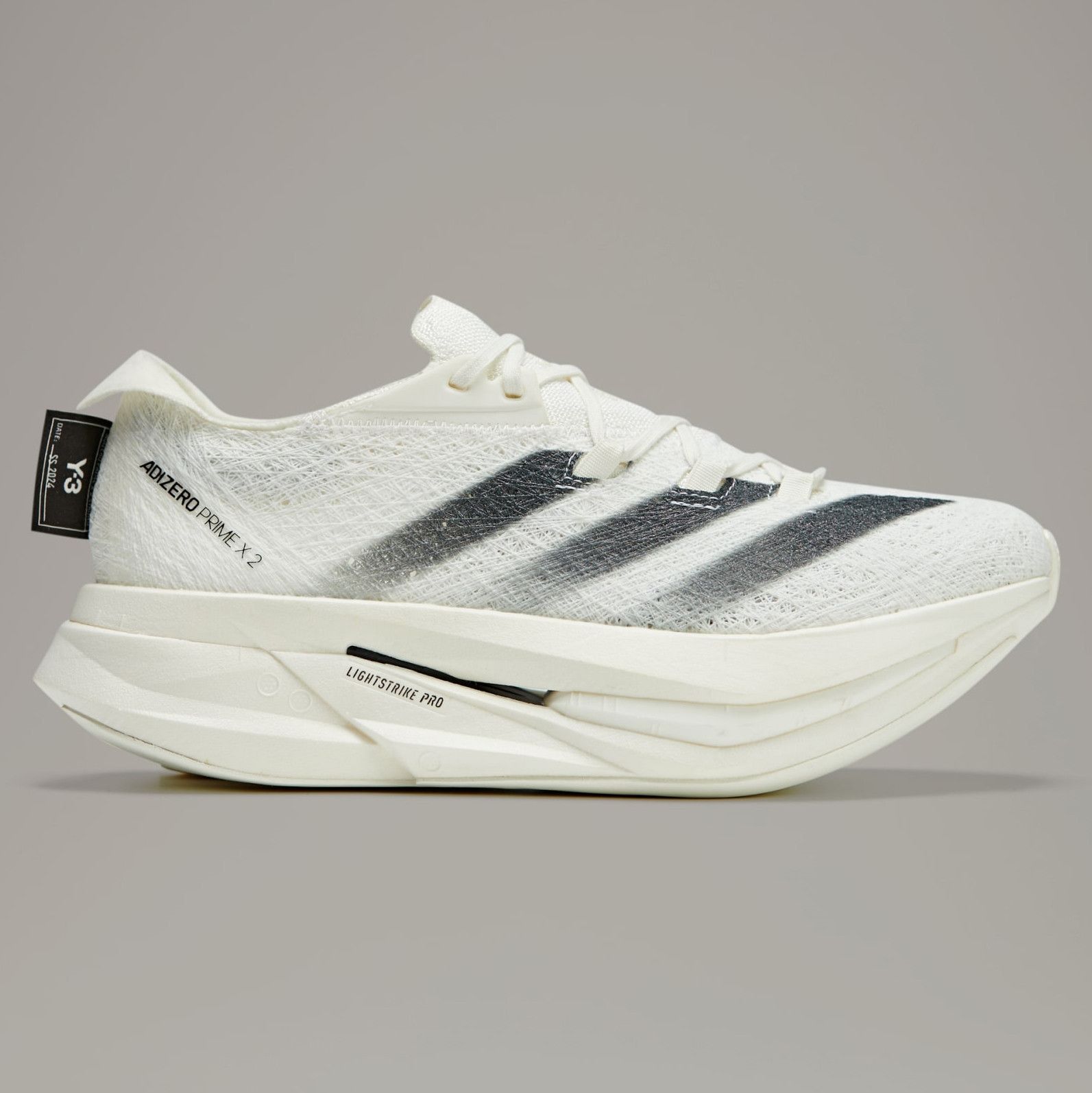 Y-3 12.5 Adidas Y-3 Prime X 2.0 Strung Off White Black Sneakers Size US 12.5 / EU 45-46 - 2 Thumbnail
