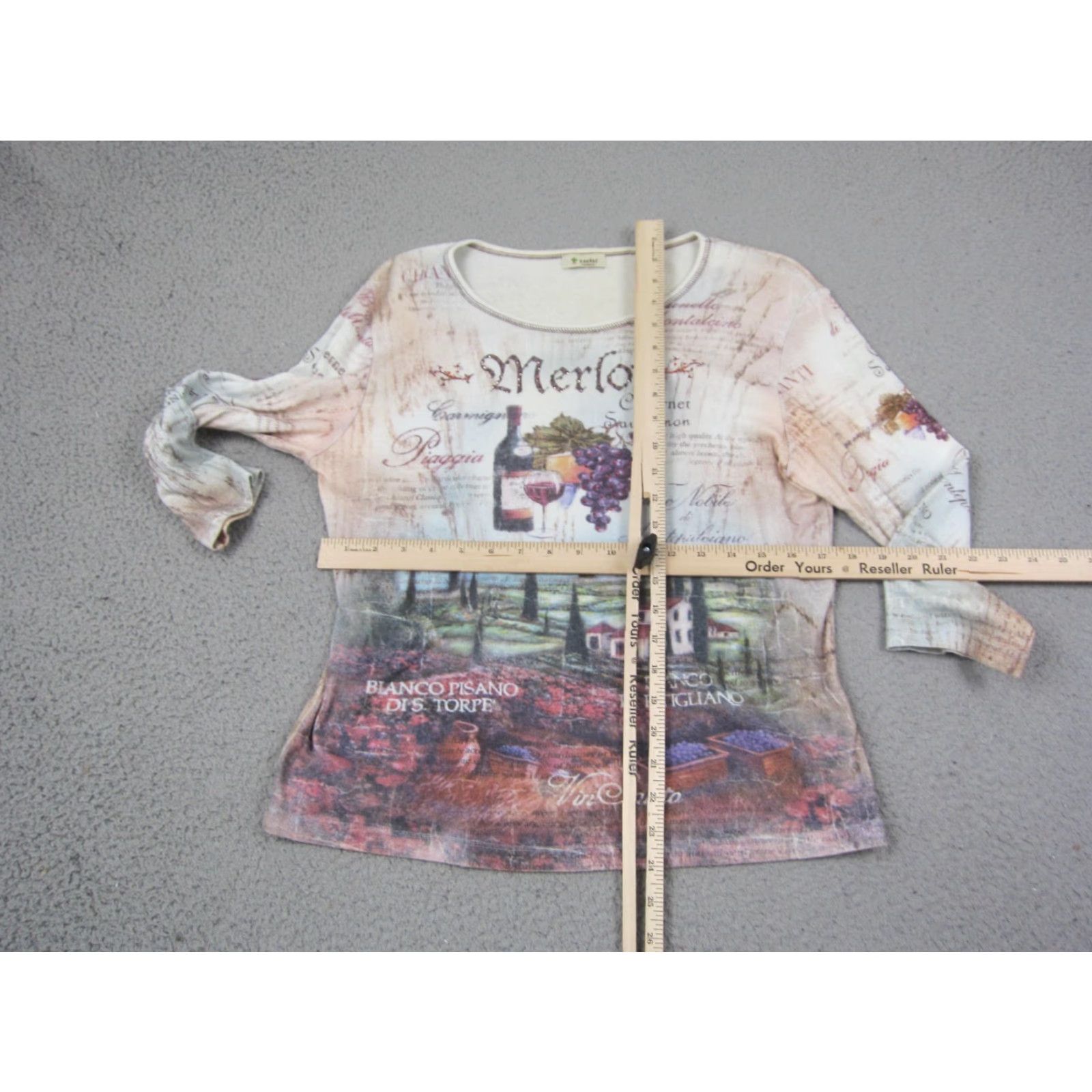 Vintage VINTAGE Cactus Shirt Womens S White Red Merlot Wine Graphic Tuscan Italy AOP Shirt Womens S White Red Merlot Wine Graphic Tuscan Italy AOP Size S / US 4 / IT 40 - 5 Thumbnail