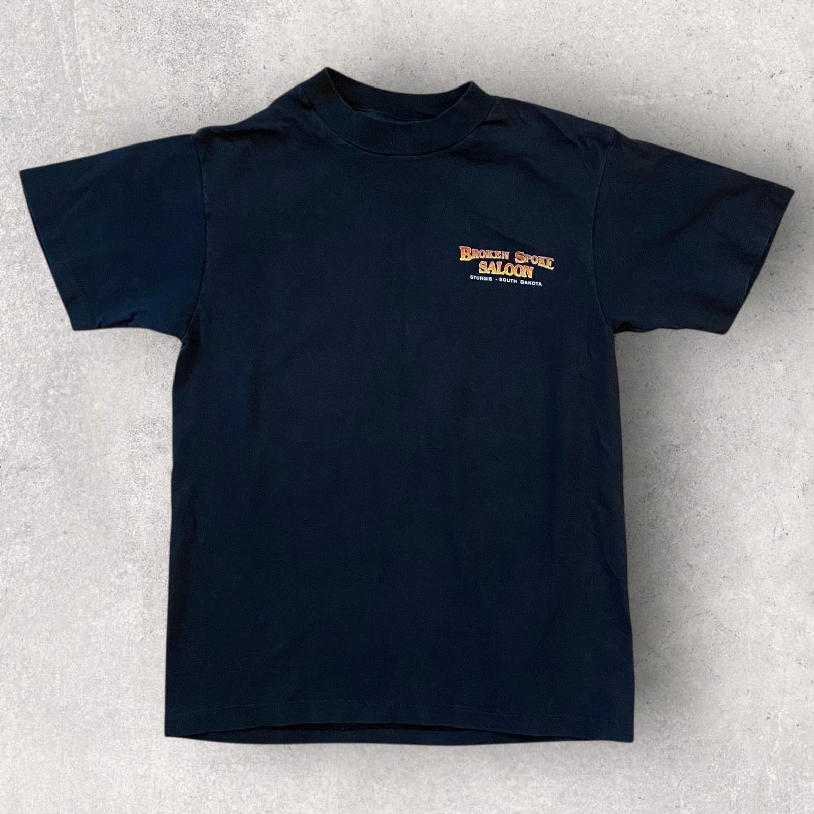 Harley Davidson × Vintage Vintage 90s Sturgis Broken Spoke Saloon Biker T Shirt Size US S / EU 44-46 / 1 - 2 Thumbnail