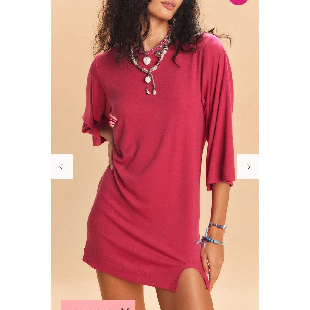 Free People NWT! Free-est by Free People Good Feels Tee Mini Pink M Size M / US 6-8 / IT 42-44 - 1 Thumbnail
