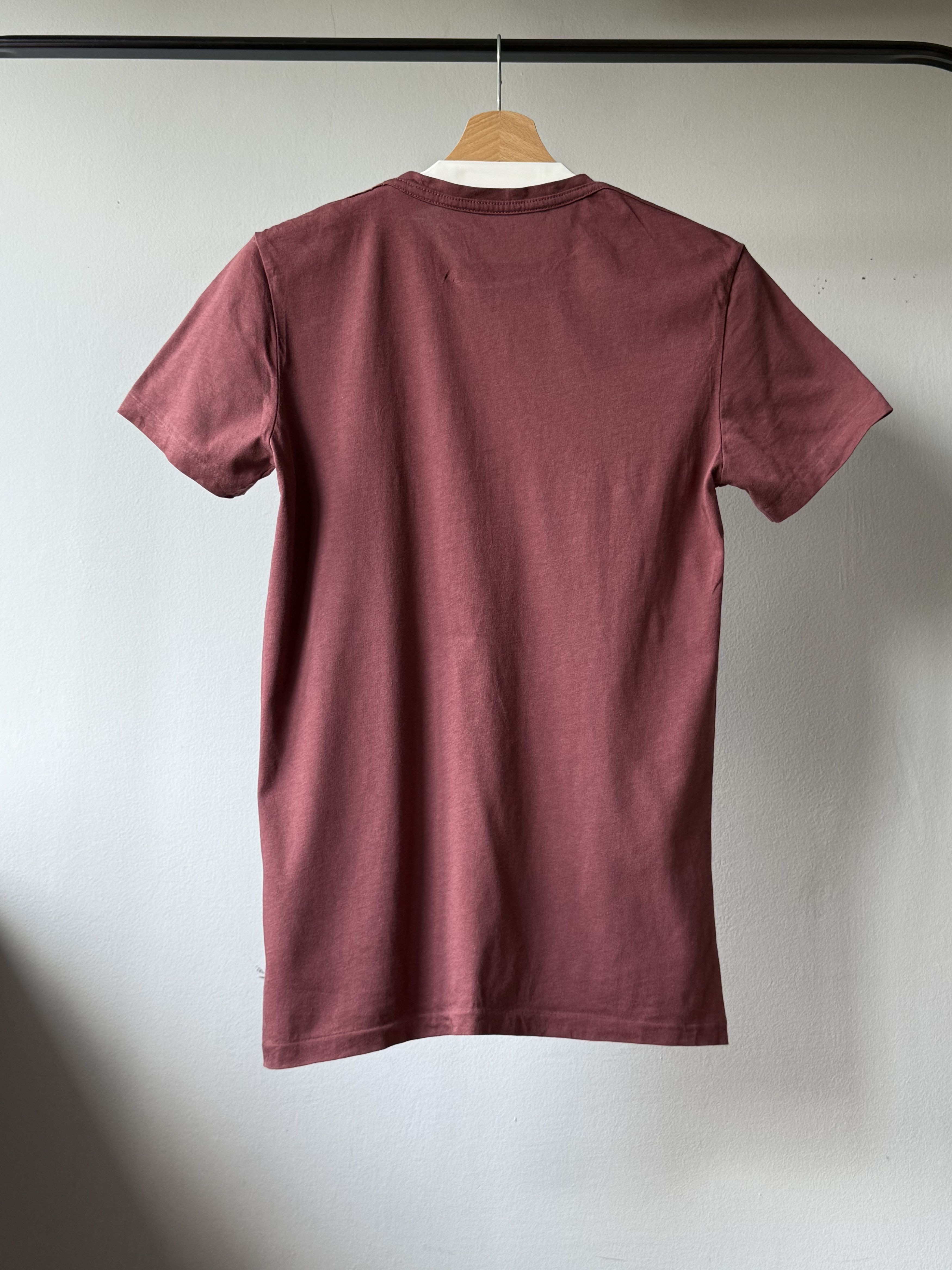 Allsaints Allsaints Tonic SS Crew Neck Burgundy Cotton Logo T-Shirt Size US XS / EU 42 / 0 - 2 Thumbnail
