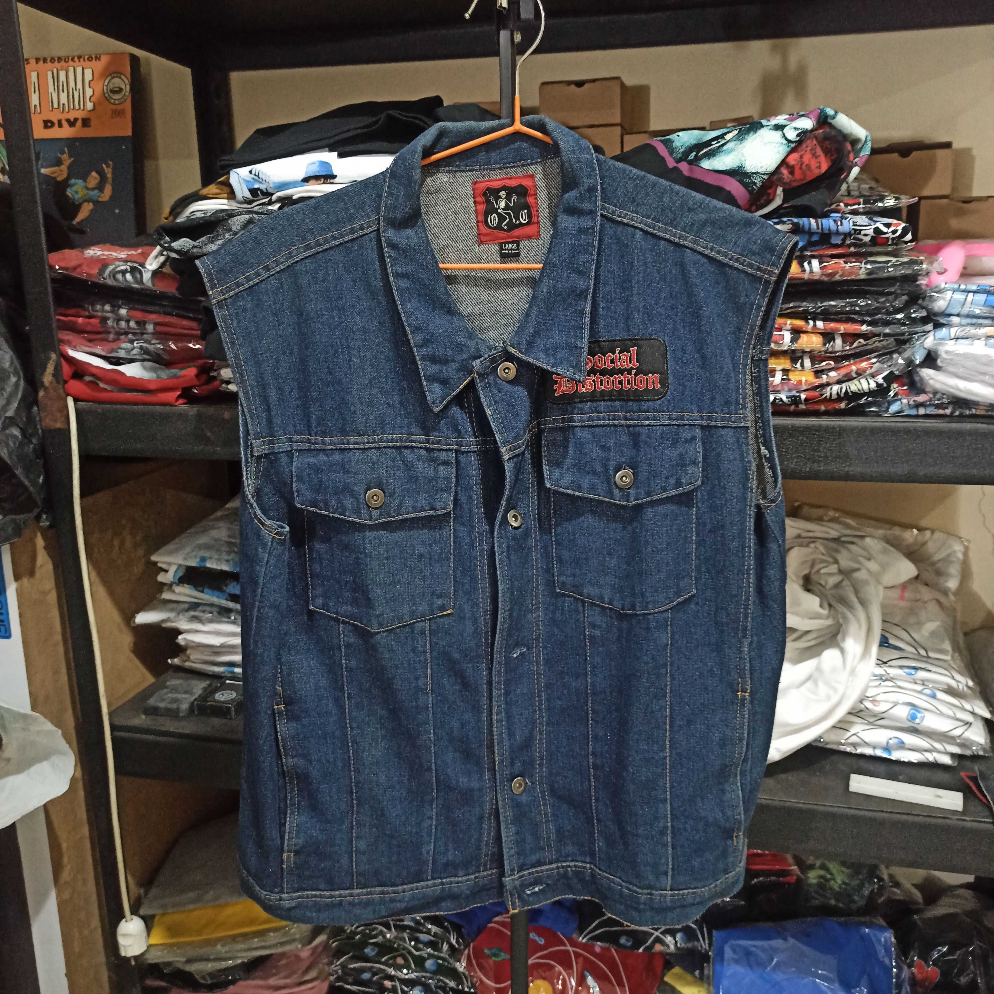 Vintage Vintage Social Distortion Vest Jacket Size US L / EU 52-54 / 3 - 2 Thumbnail