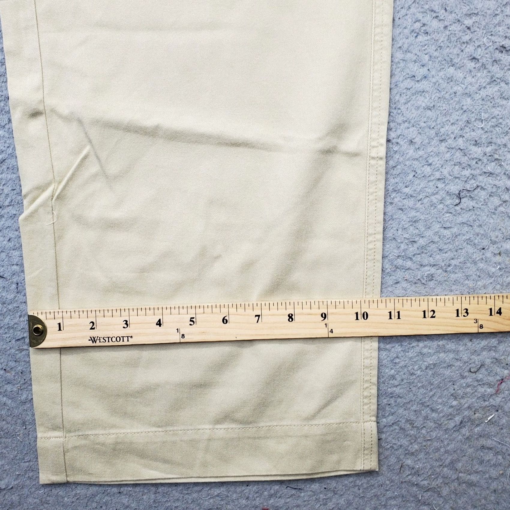 Vintage Venezia Chino Pants Womens 24 Tan Stretch Slightly Relaxed Fit Straight Leg Size 42" / US 20 - 5 Thumbnail