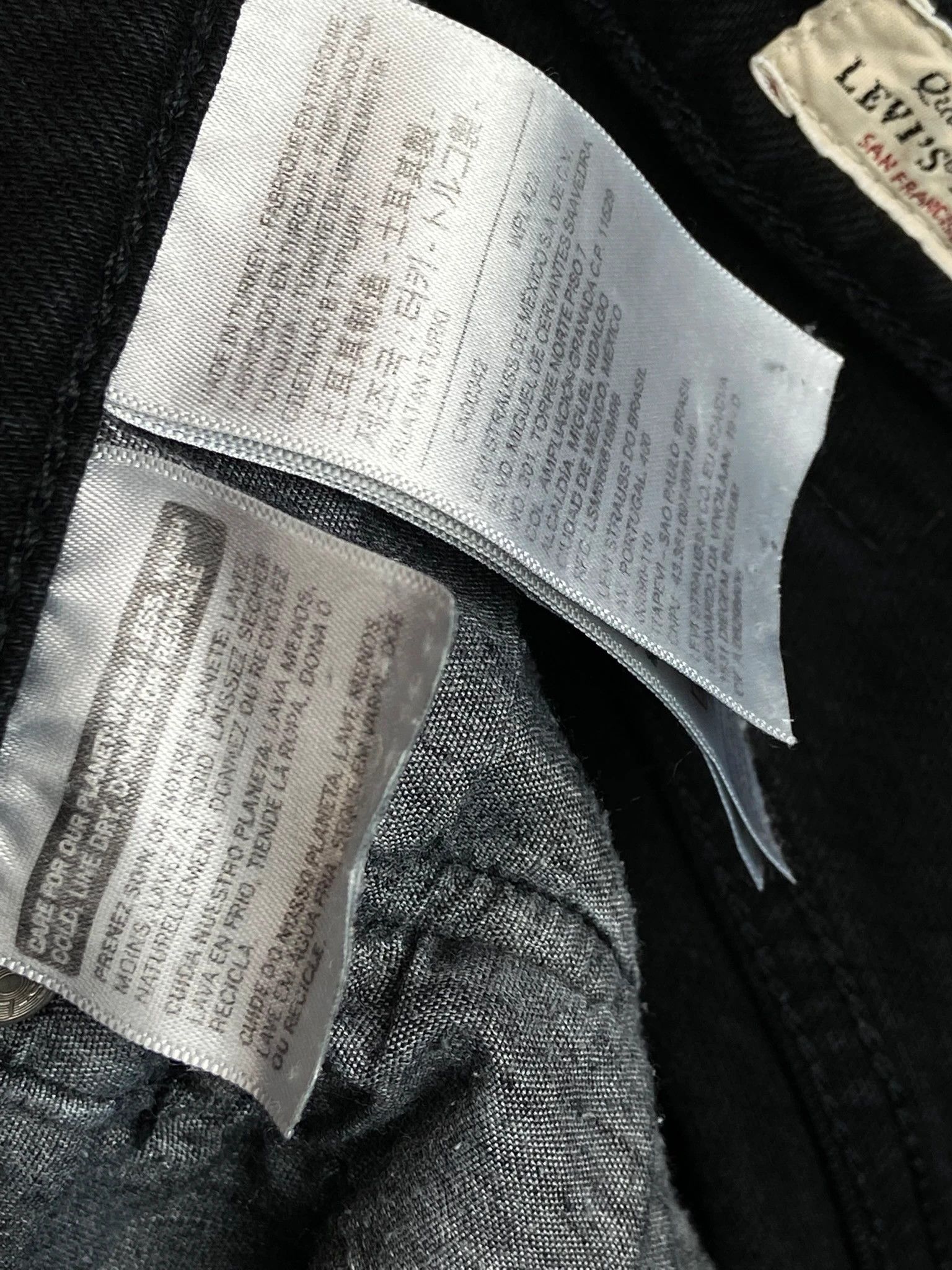 Levi's Levis Black Denim / Clean Straight Minimal (M) Size US 34 / EU 50 - 8 Thumbnail