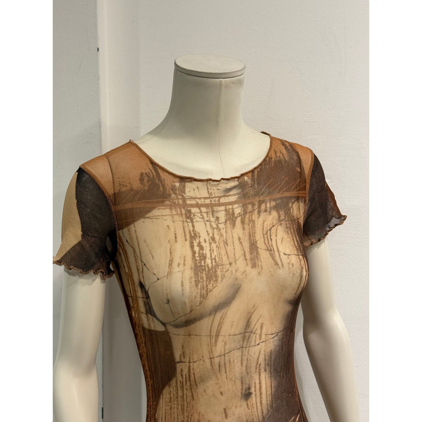 Jean Paul Gaultier 1999 Jean Paul Gaultier Venus de Milo mesh t-shirt Size M / US 6-8 / IT 42-44 - 5 Thumbnail