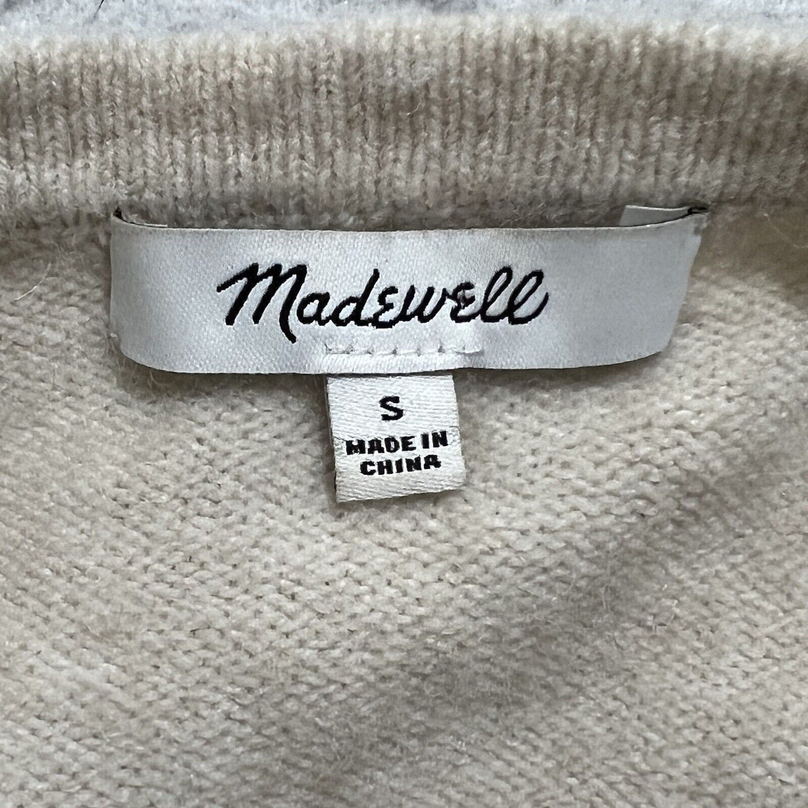 Madewell Madewell Kent Small Wool Alpaca Blend Cardigan Sweater Size S / US 4 / IT 40 - 3 Thumbnail