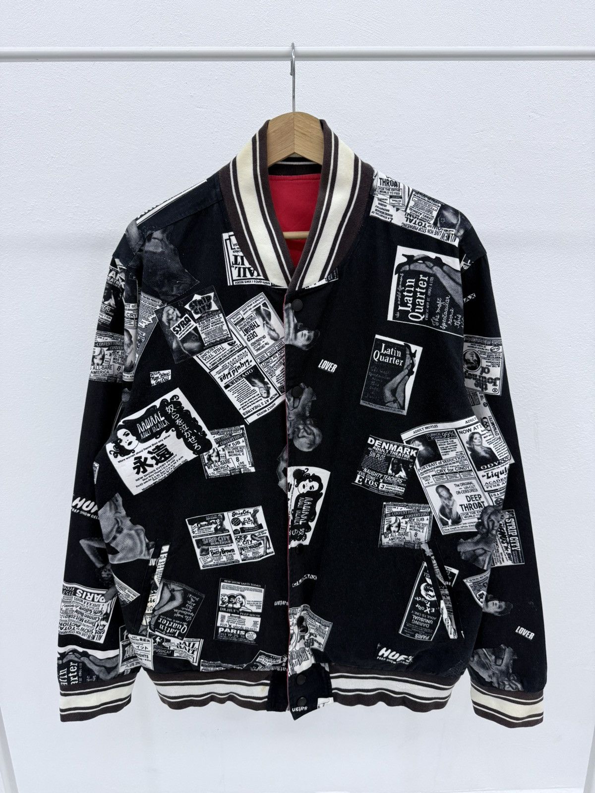 Huf HUF Worldswide Full Print Reversible Varsity Jacket Size US L / EU 52-54 / 3 - 1 Thumbnail
