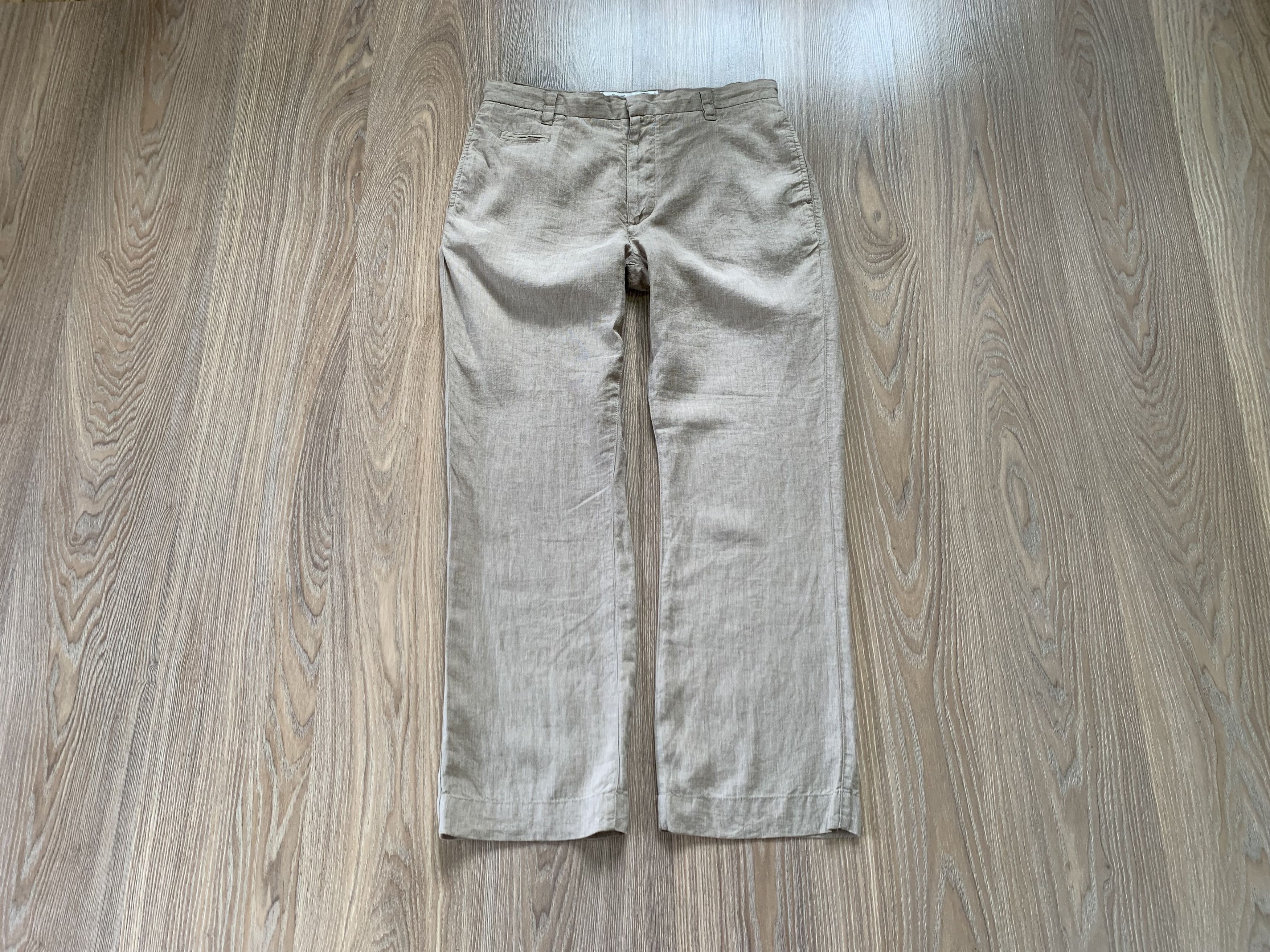NEXT Next Mens Beige Casual Linen Pants Trousers Size US 31 - 1 Thumbnail