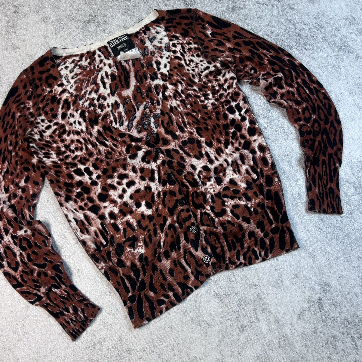 Jean Paul Gaultier Very Rare Jean Paul Gaultier Top Leopard Blouse Print Size M / US 6-8 / IT 42-44 - 7 Thumbnail