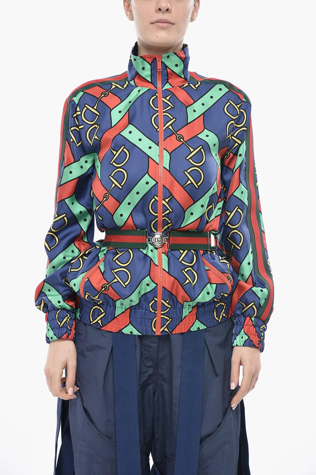 Gucci og1mm0326 Silk-Satin Bomber Jacket in Multicolor Size XS / US 0-2 / IT 36-38 - 1 Thumbnail