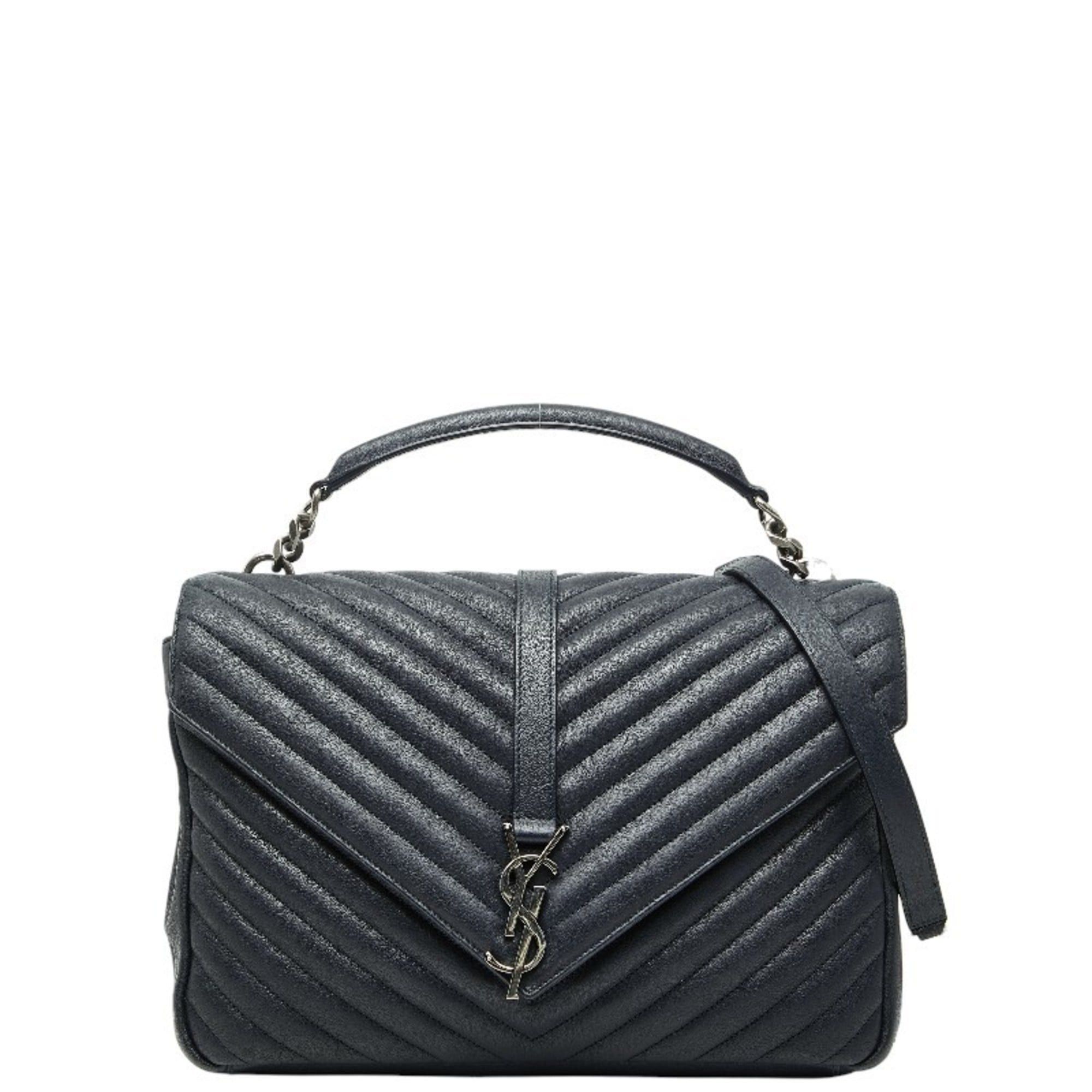 Saint Laurent Paris Saint Laurent Classic Monogram Chain Shoulder Bag/handbag 2Way 392738 Black Leather Women's Saint Laurent