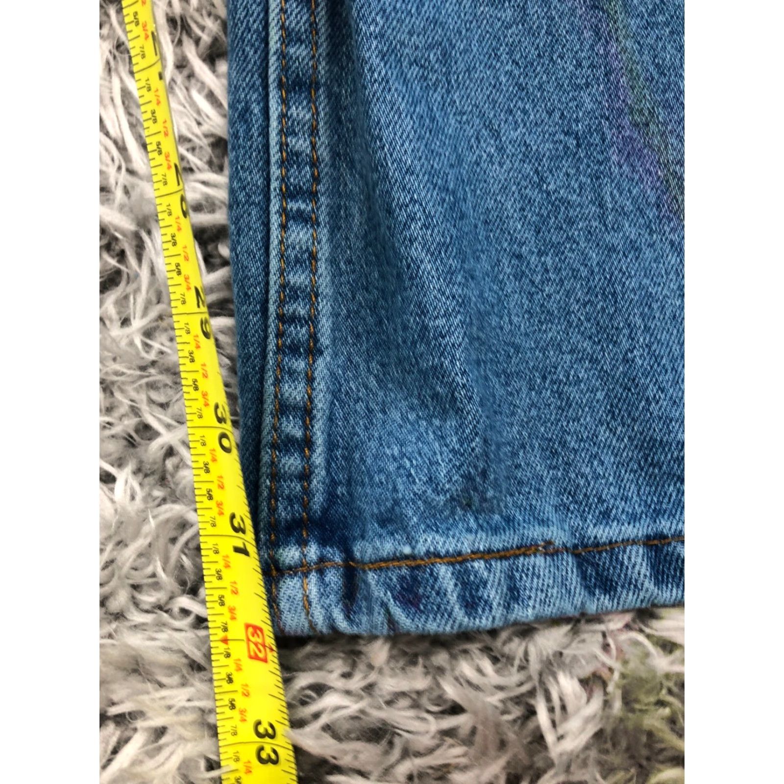 George George Straight Jeans Mens 38x32 Mid Rise Medium Wash Blue Jeans Size 38 Mens George Straight Relaxed Modern Classic American Brand Clothing Size US 38 / EU 54 - 3 Thumbnail