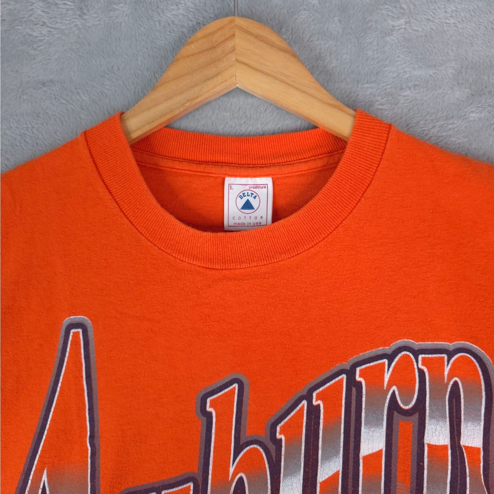 Delta Vintage 90s Auburn Tigers T-Shirt Single Stitch Made In USA Size US L / EU 52-54 / 3 - 7 Thumbnail