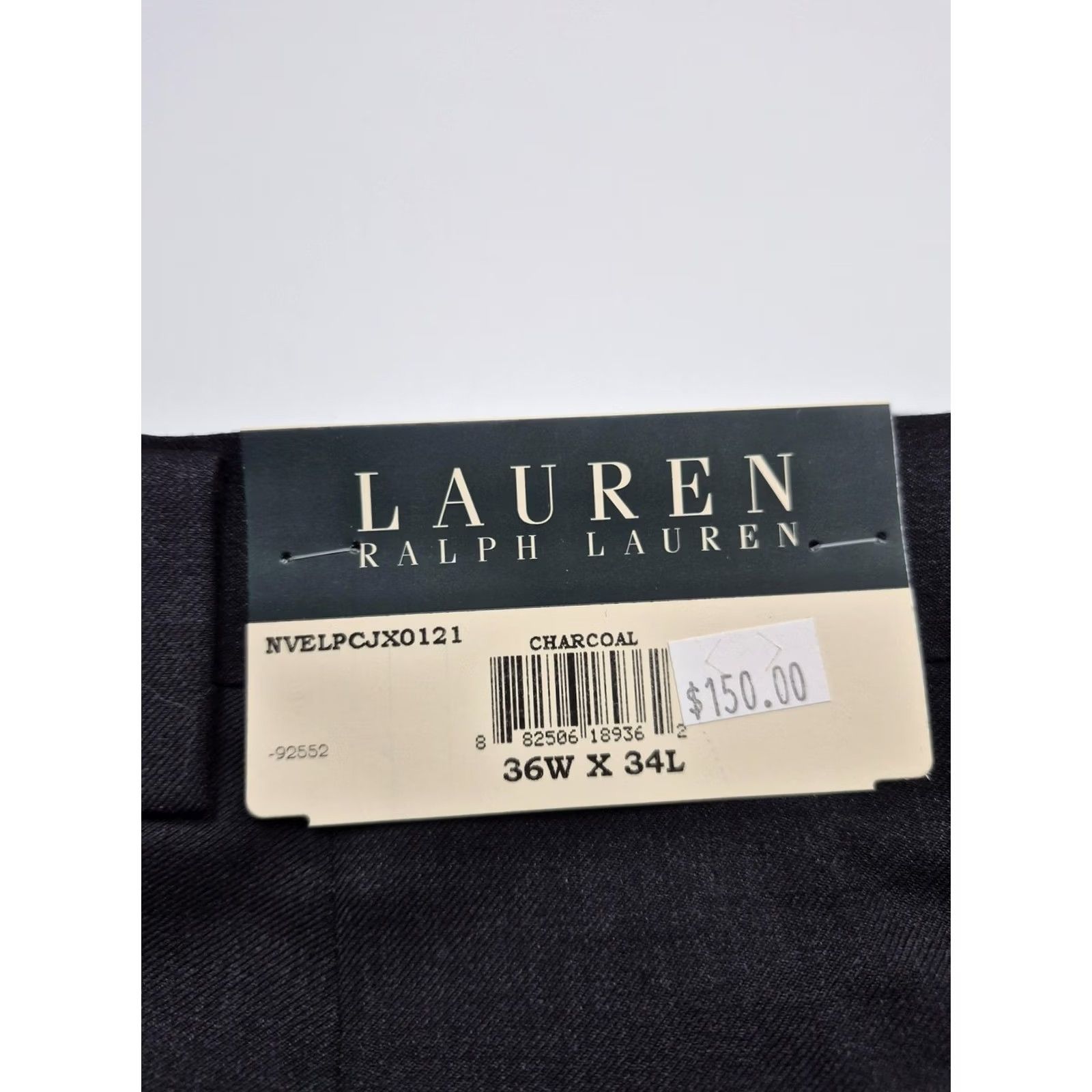 Ralph Lauren VTG Lauren Ralph Lauren Dress Pants Mens 36x34 Charcoal Gray Wool Flat Front NWT Size US 36 / EU 52 - 4 Thumbnail