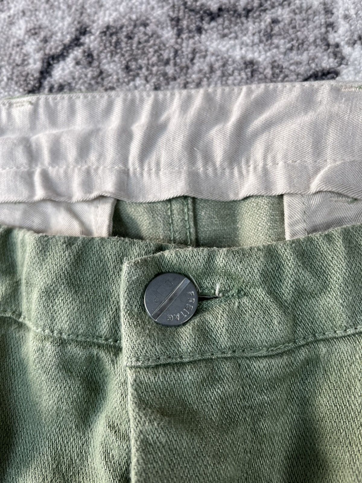 Freitag FREITAG E550 Green Linen Work Pants Size US 32 / EU 48 - 6 Thumbnail