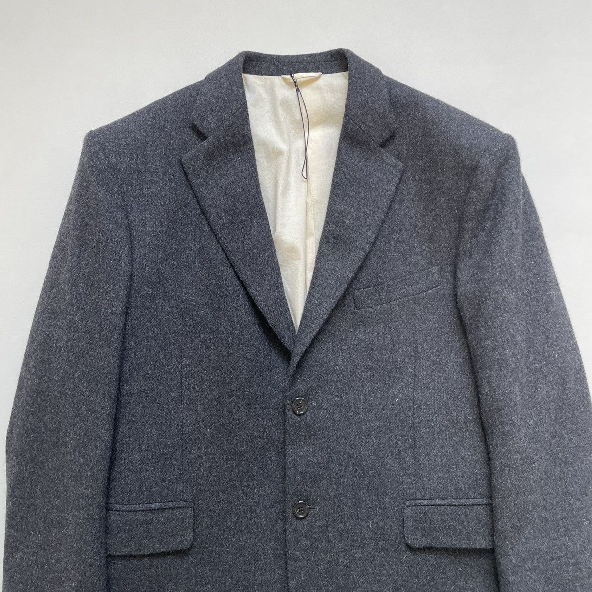 Raf Simons A/W 2020 Charcoal Grey Wool Blazer Size 38R - 2 Thumbnail
