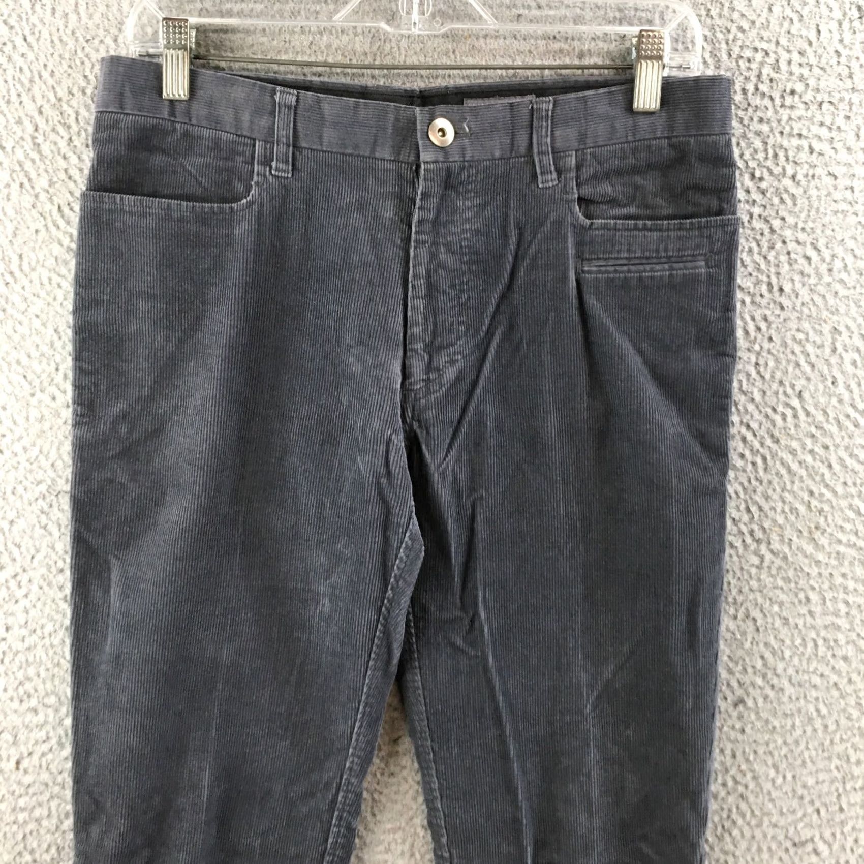 H&M H&M Corduroy Straight Leg Pants Mens 30 Gray Cotton Mid Rise Casual 5 Pockets Size US 30 / EU 46 - 2 Thumbnail