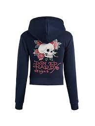 Christian Audigier Ed Hardy Christian Audigier Full Zip Skull Hoodie Size S Size S / US 4 / IT 40 - 4 Thumbnail