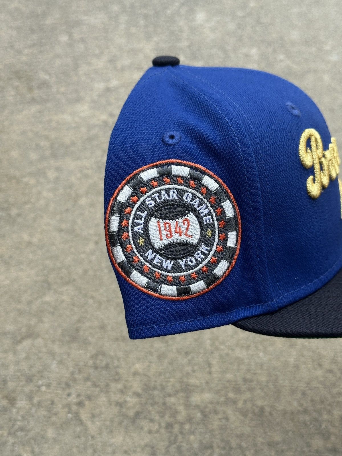 Hat Club × MLB × New Era Brooklyn Dodgers Script Two Tone Fitted Hat 7 1/4 Home Game Size ONE SIZE - 2 Thumbnail