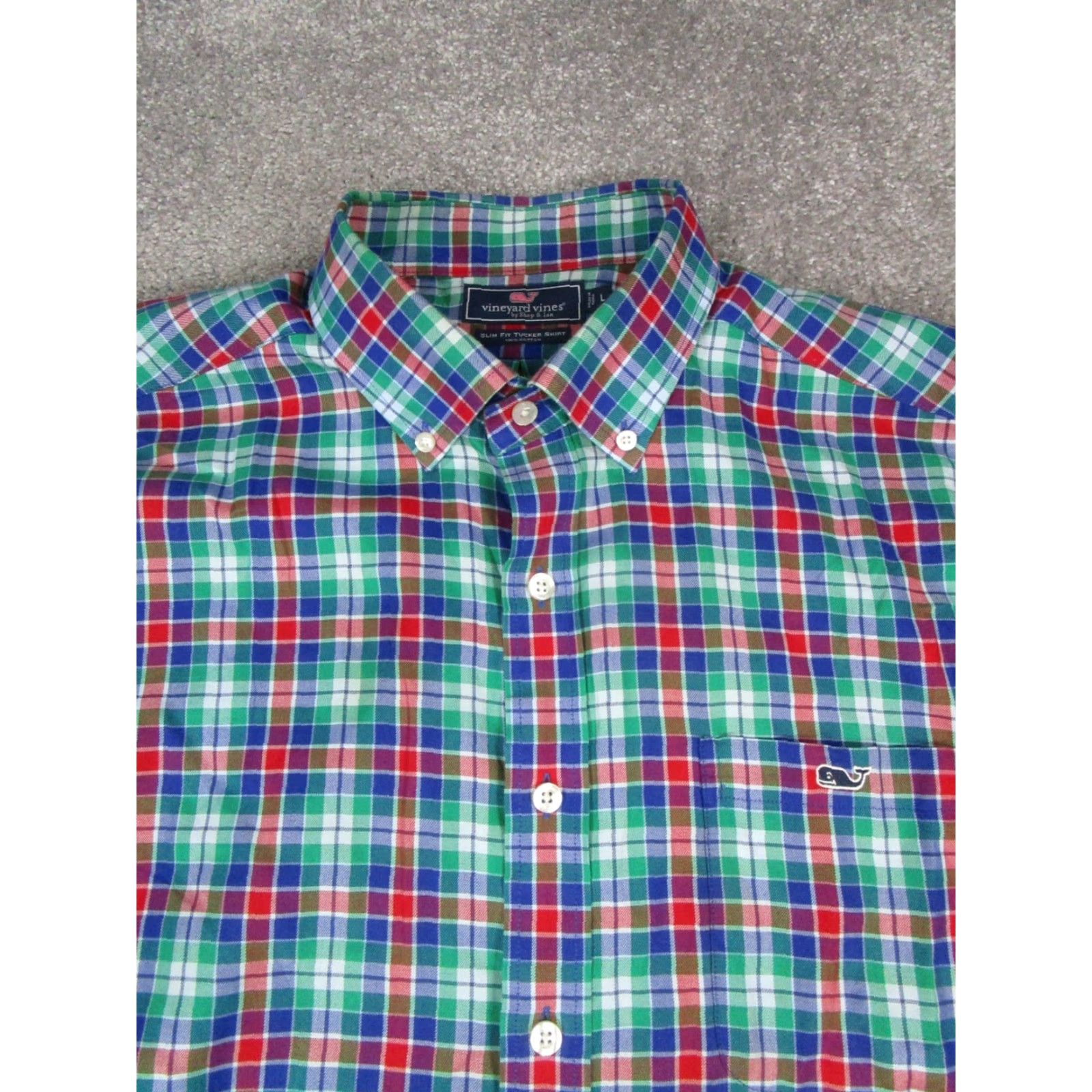 Vineyard Vines **Vineyard Vines Tucker Shirt Mens Large Blue Cotton Plaid Button Up** User: **Vineyard Vines Tucker Shirt Mens Large Blue Cotton Plaid Button-Up** Size US L / EU 52-54 / 3 - 2 Thumbnail