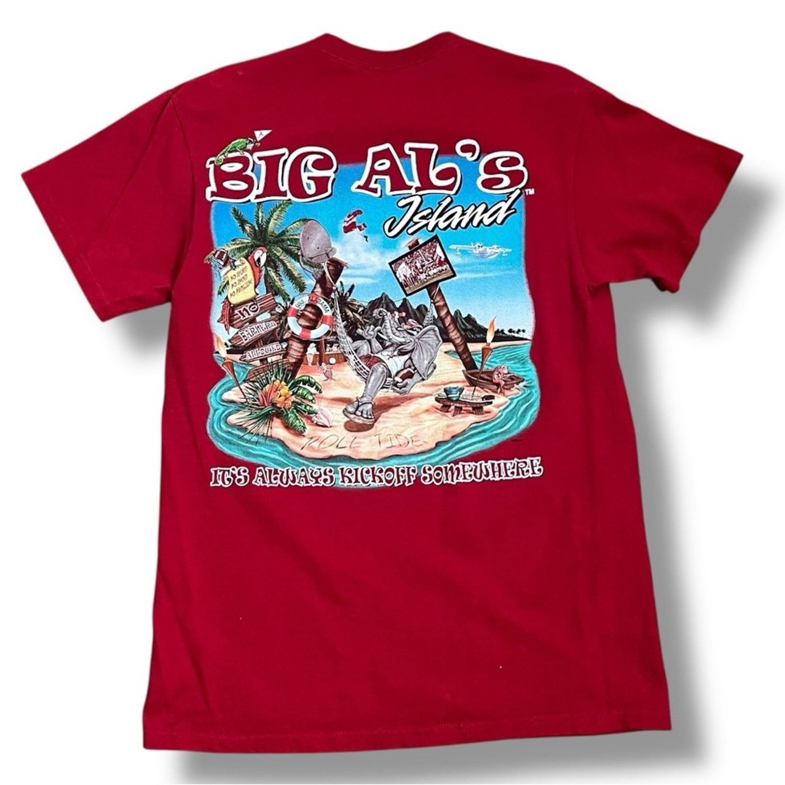 Other Big Al’s Alabama Crimson Tide Football Island T-shirt Size M / US 6-8 / IT 42-44 - 8 Thumbnail