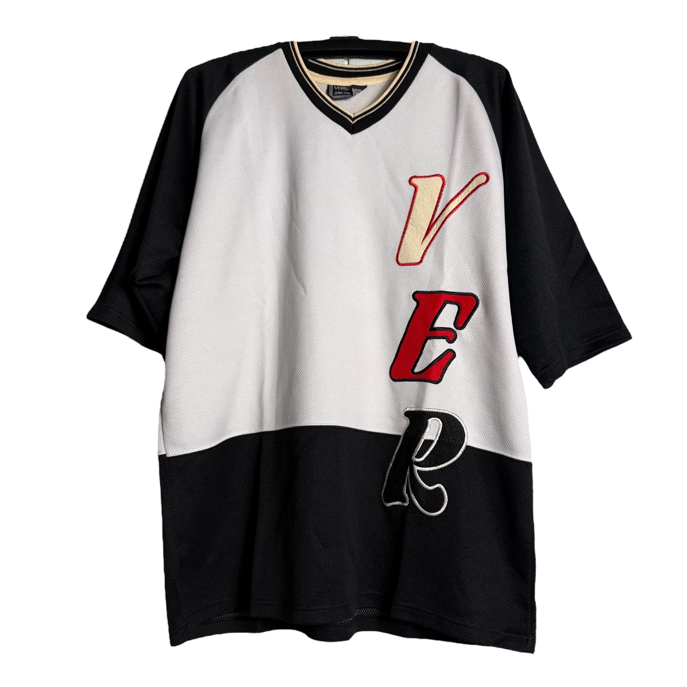 Versace Jeans Couture 🔥RARE🔥Vintage Versace Jeans Couture Big Logo Jersey Size US XL / EU 56 / 4 - 1 Thumbnail