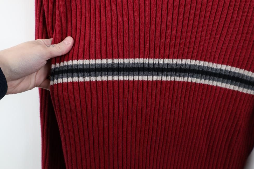 Gap Vintage 90s Gap Cotton Ribbed Knit Crewneck Sweater Red Size US XXL / EU 58 / 5 - 7 Thumbnail