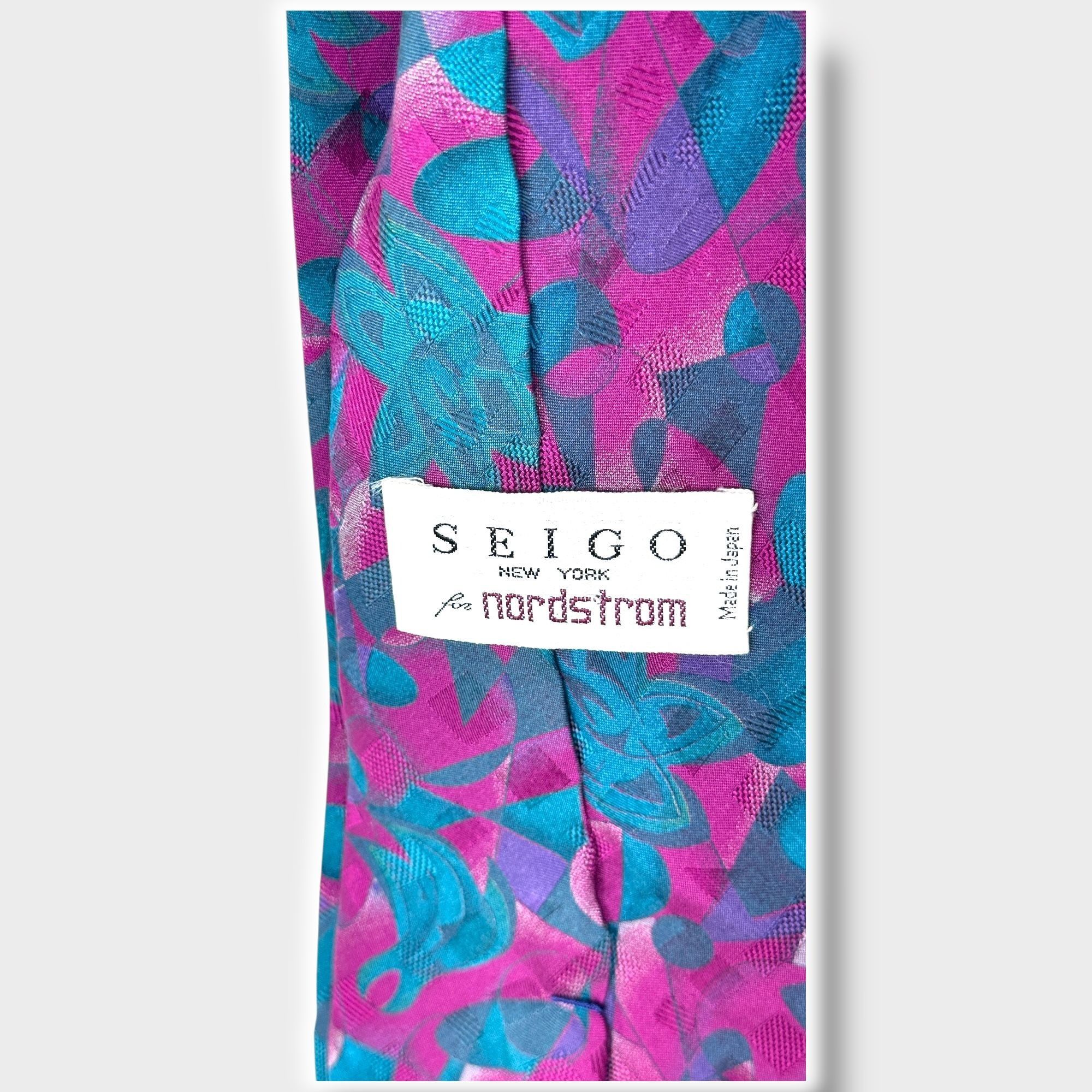 Other Vintage Seigo for Nordstrom Mens Necktie 100% Silk Made in J Size ONE SIZE - 1 Thumbnail