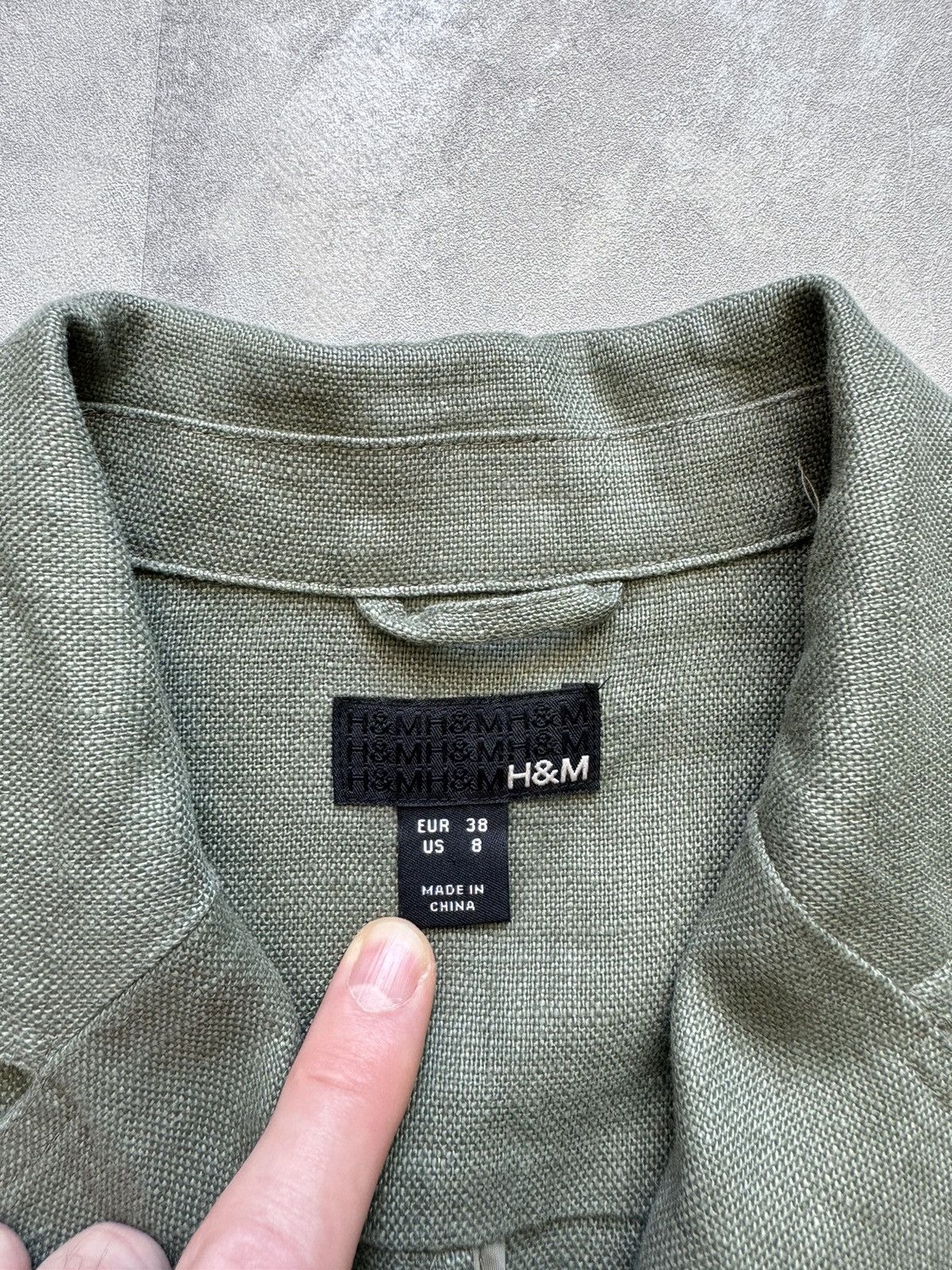 H&M × Japanese Brand H&M Linen Blazer Cargo pockets Womens size 38 Size S / US 4 / IT 40 - 5 Thumbnail