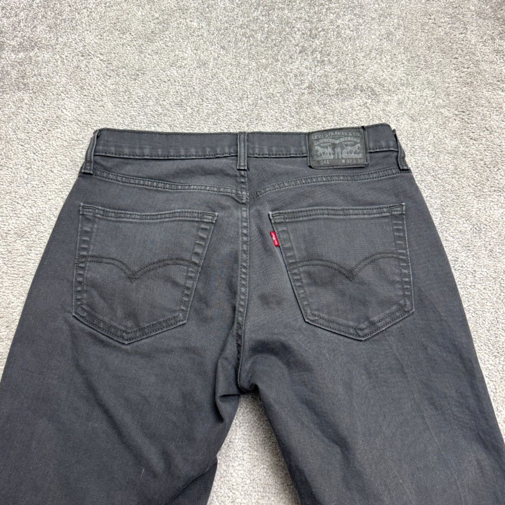 Levi's VINTAGE Levi's 541 Athletic Fit Taper Jeans Mens 32x32 Charcoal Gray Cotton Blend Denim City Grunge Mens Size US 32 / EU 48 - 3 Thumbnail