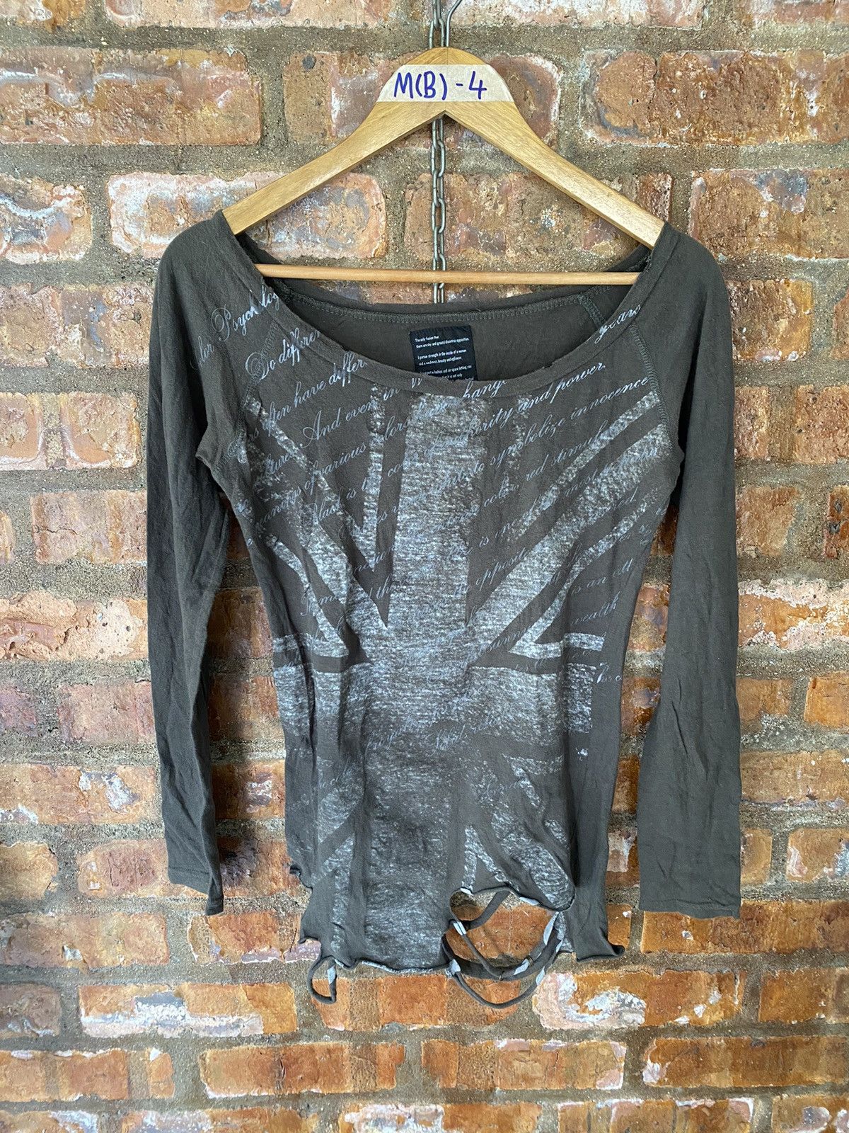 If Six Was Nine × Japanese Brand × Obelisk 2000s Earth and Heaven Japan UK Poem and destroy distressed Size S / US 4 / IT 40 - 2 Thumbnail