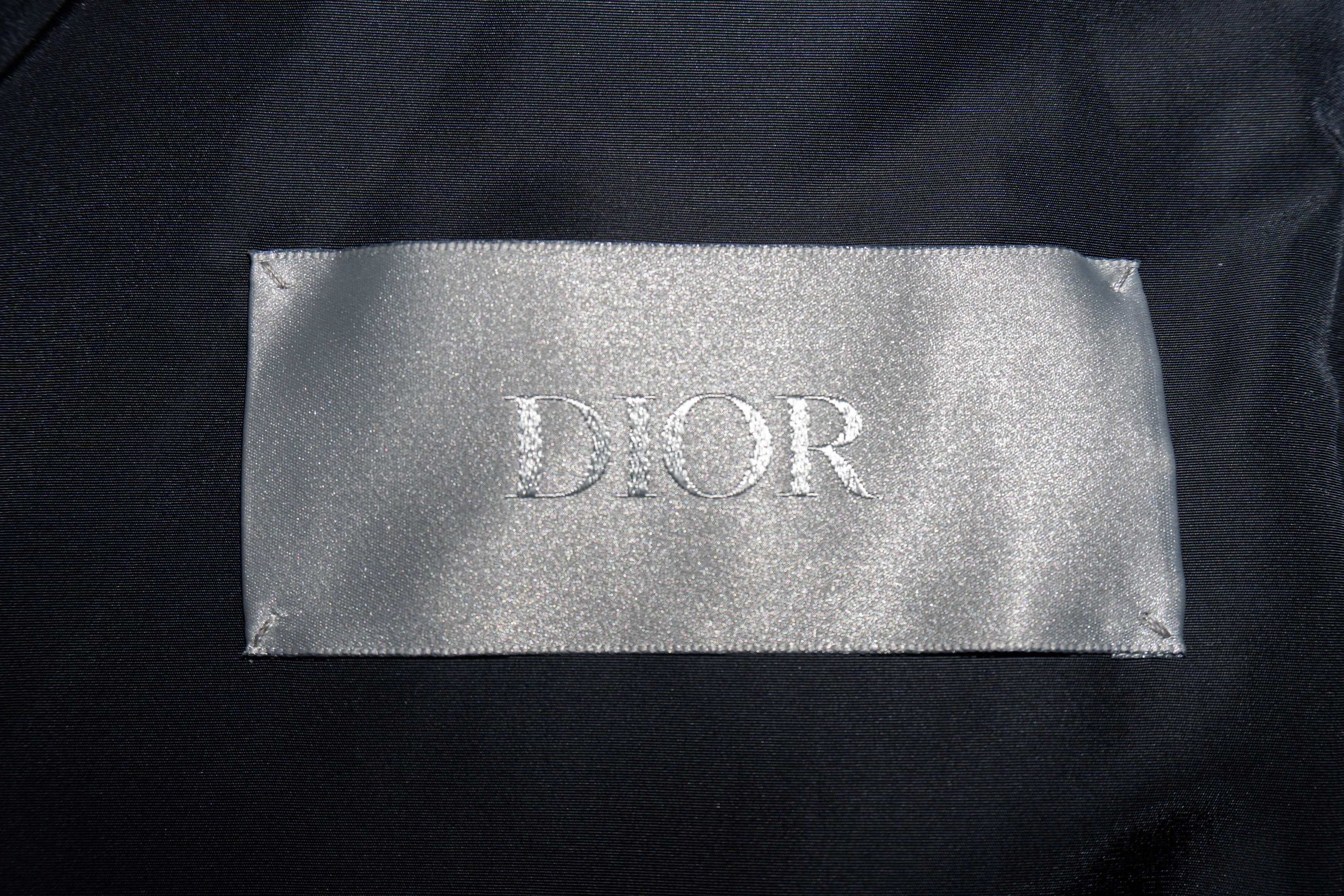 Dior Dior Men Oblique Down Jacket — Navy Blue Technical Jacquard Size US XL / EU 56 / 4 - 7 Thumbnail