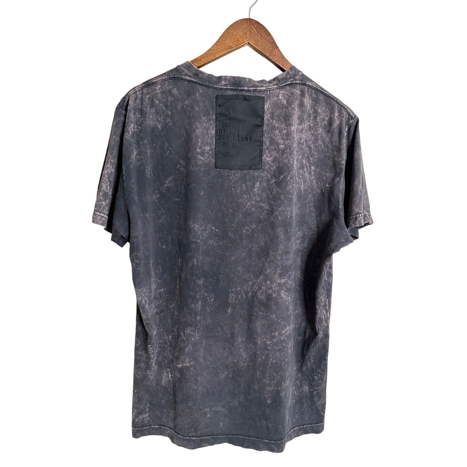 Dolce & Gabbana Dolce & Gabbana Gray Discolored Effect DG Logo T-Shirt Size US M / EU 48-50 / 2 - 2 Thumbnail