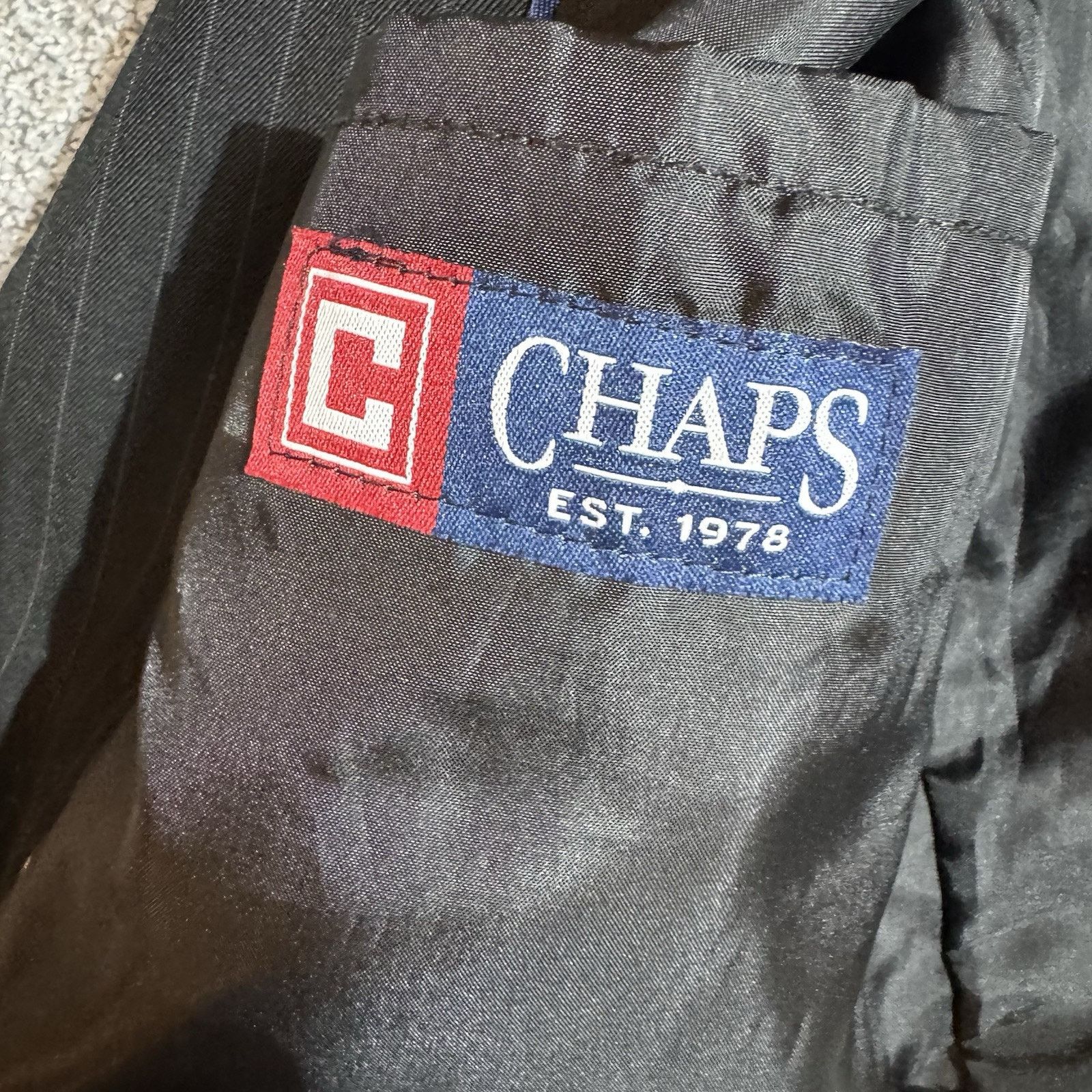 Chaps Chaps Pinstripe Suit Coat Womens 16 Dark Academia Preppy Size XXL / US 16-18 / IT 52-54 - 7 Thumbnail