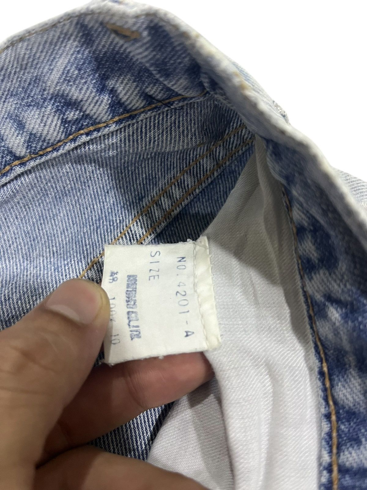 If Six Was Nine × Japanese Brand × Le Grande Bleu (L.G.B.) BAGGY💥 VTG Y2K SPELL BOUND USA WASHED BLUE DENIM JEANS Size US 28 / EU 44 - 7 Thumbnail