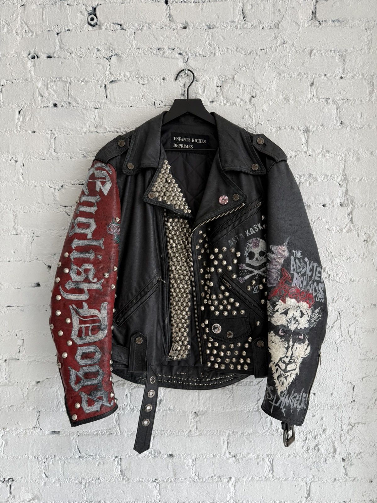 ERD 1 of 1 Hand Painted by Henri Leather Battle Jacket